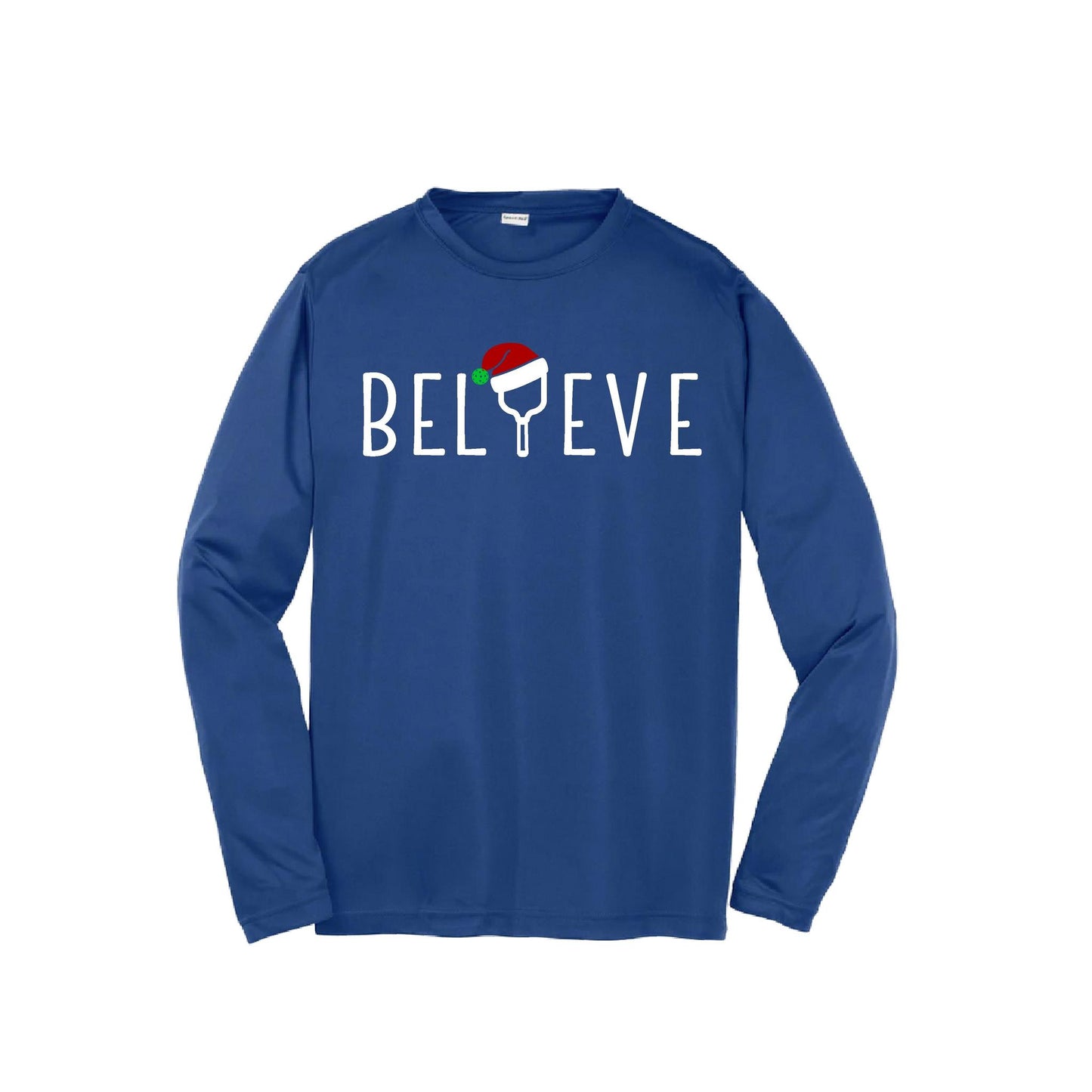 Believe | Youth Long Sleeve Pickleball Performance T-Shirts | 100% Polyester