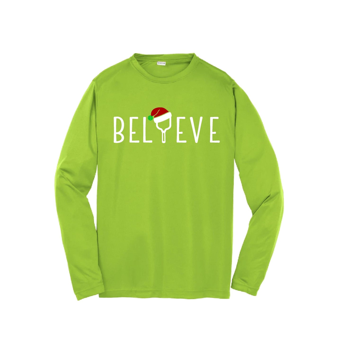 Believe | Youth Long Sleeve Pickleball Performance T-Shirts | 100% Polyester