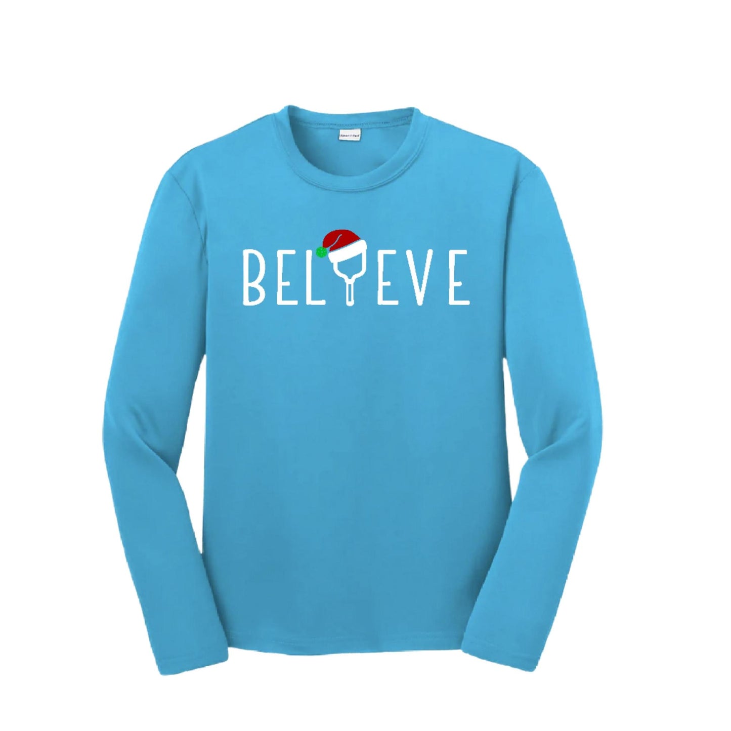 Believe | Youth Long Sleeve Pickleball Performance T-Shirts | 100% Polyester