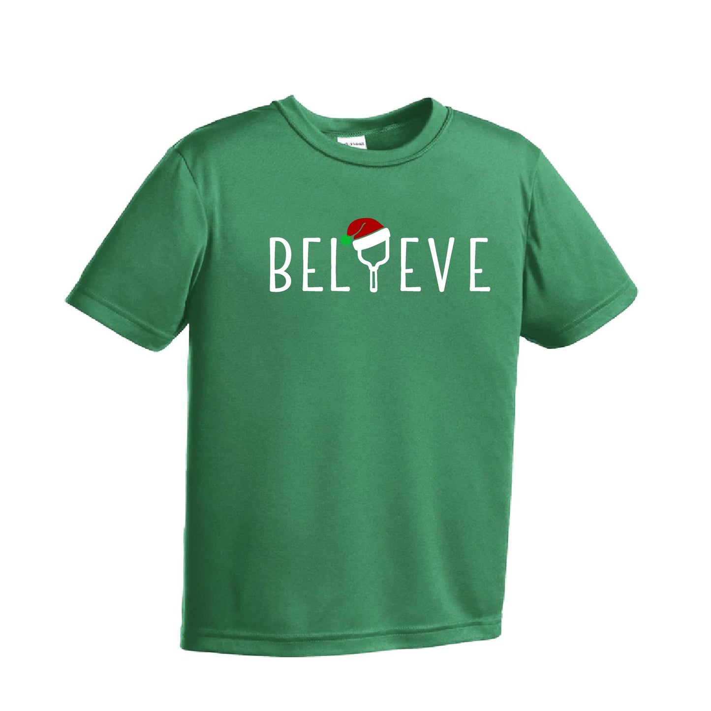 Believe | Youth Short Sleeve Pickleball Performance T-Shirts | 100% Polyester