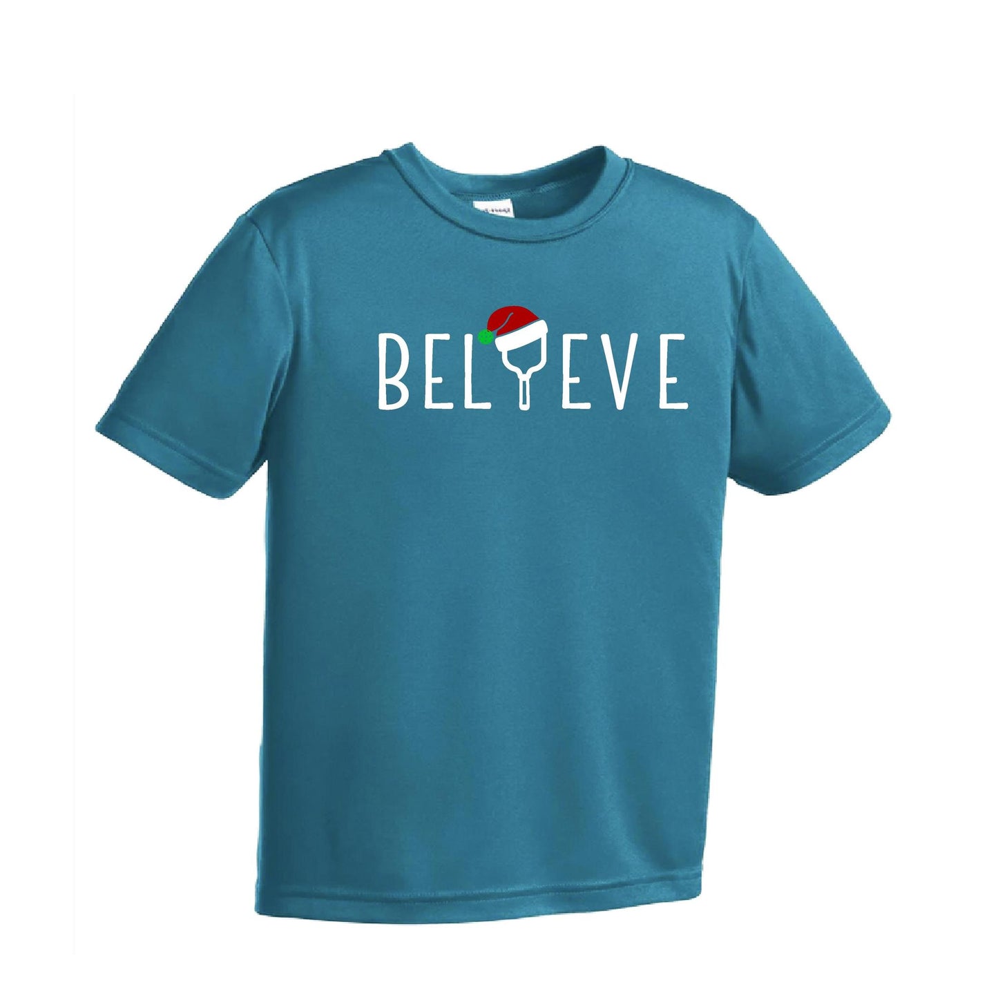 Believe | Youth Short Sleeve Pickleball Performance T-Shirts | 100% Polyester
