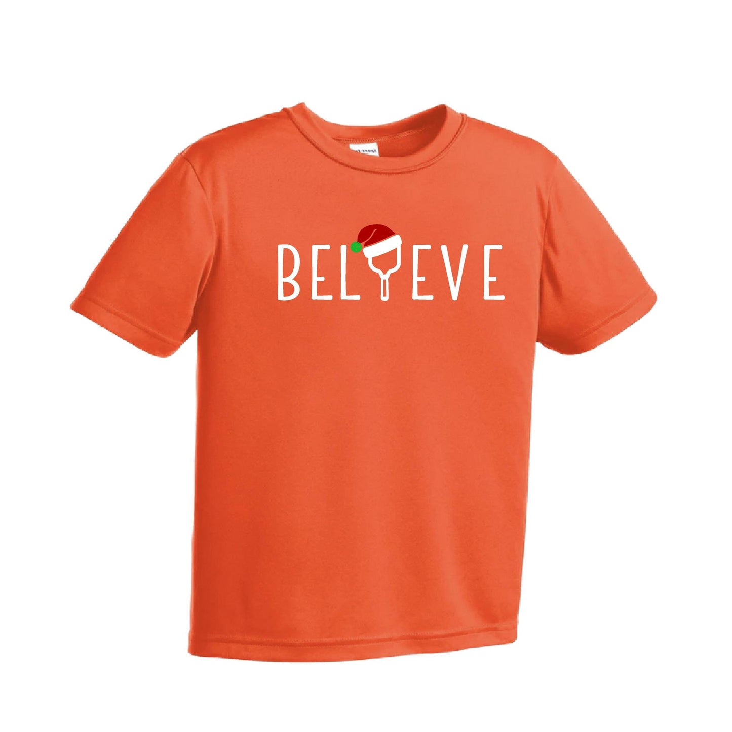 Believe | Youth Short Sleeve Pickleball Performance T-Shirts | 100% Polyester
