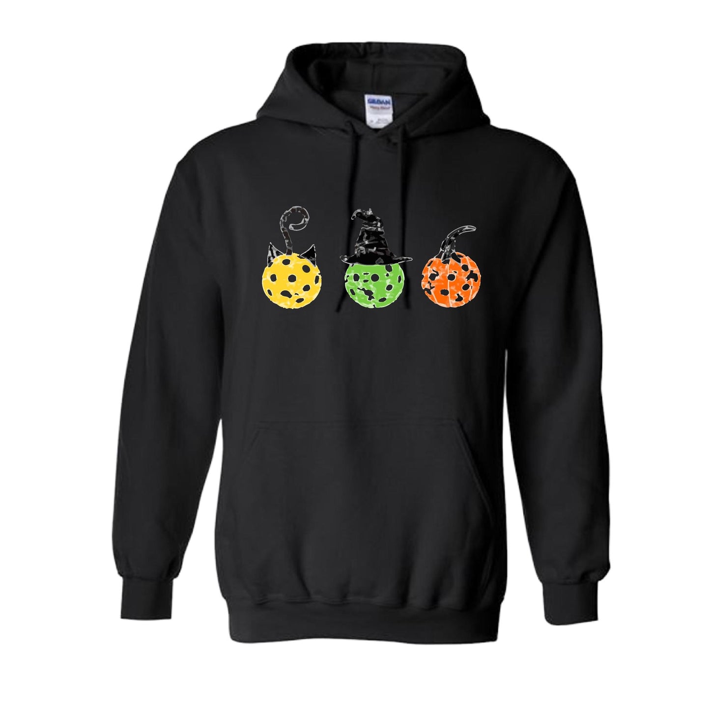 Cat Witch Pumpkin | Unisex Hoodie Athletic Sweatshirt | 50% Cotton/50% Polyester