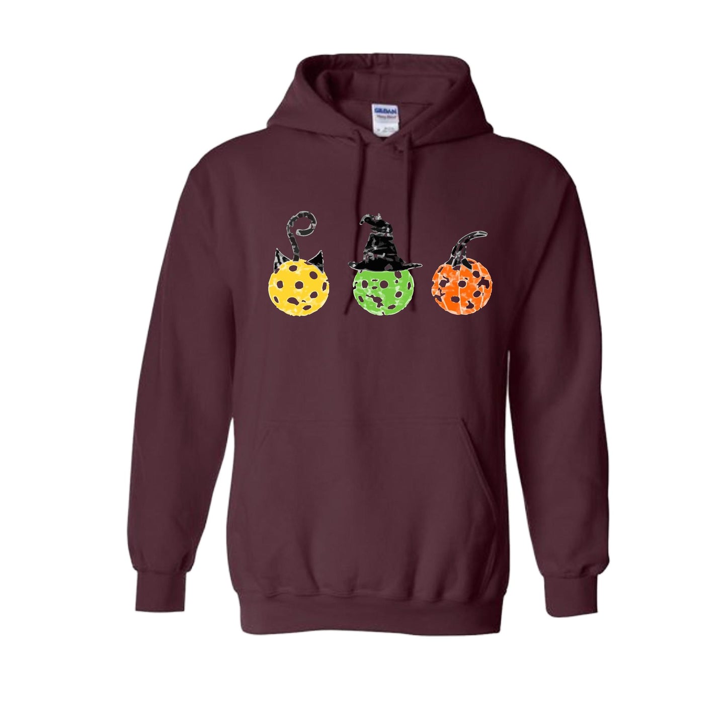 Cat Witch Pumpkin | Unisex Hoodie Athletic Sweatshirt | 50% Cotton/50% Polyester
