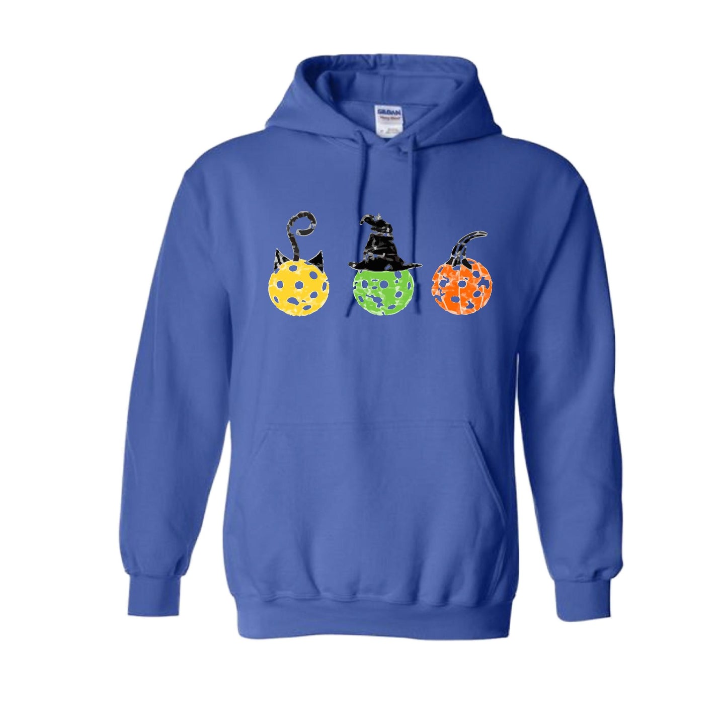 Cat Witch Pumpkin | Unisex Hoodie Athletic Sweatshirt | 50% Cotton/50% Polyester