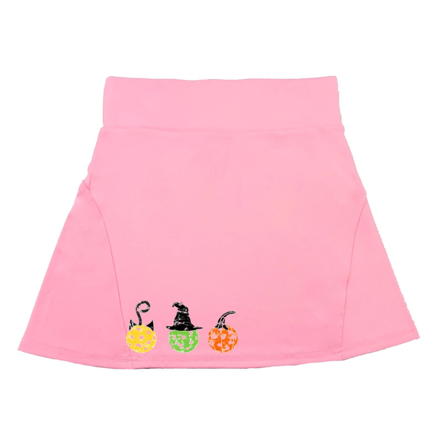 Cat Witch Pumpkin | Women's Flirty Pickleball Skort