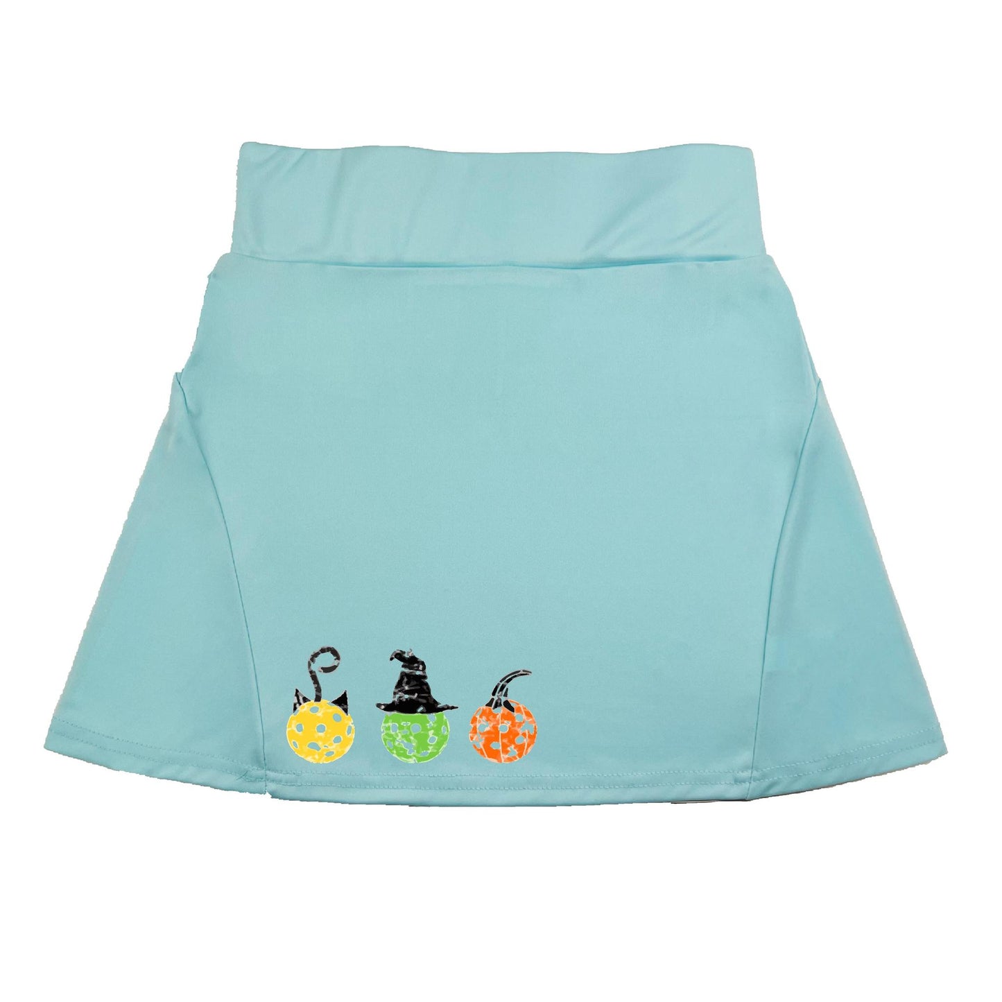 Cat Witch Pumpkin | Women's Flirty Pickleball Skort