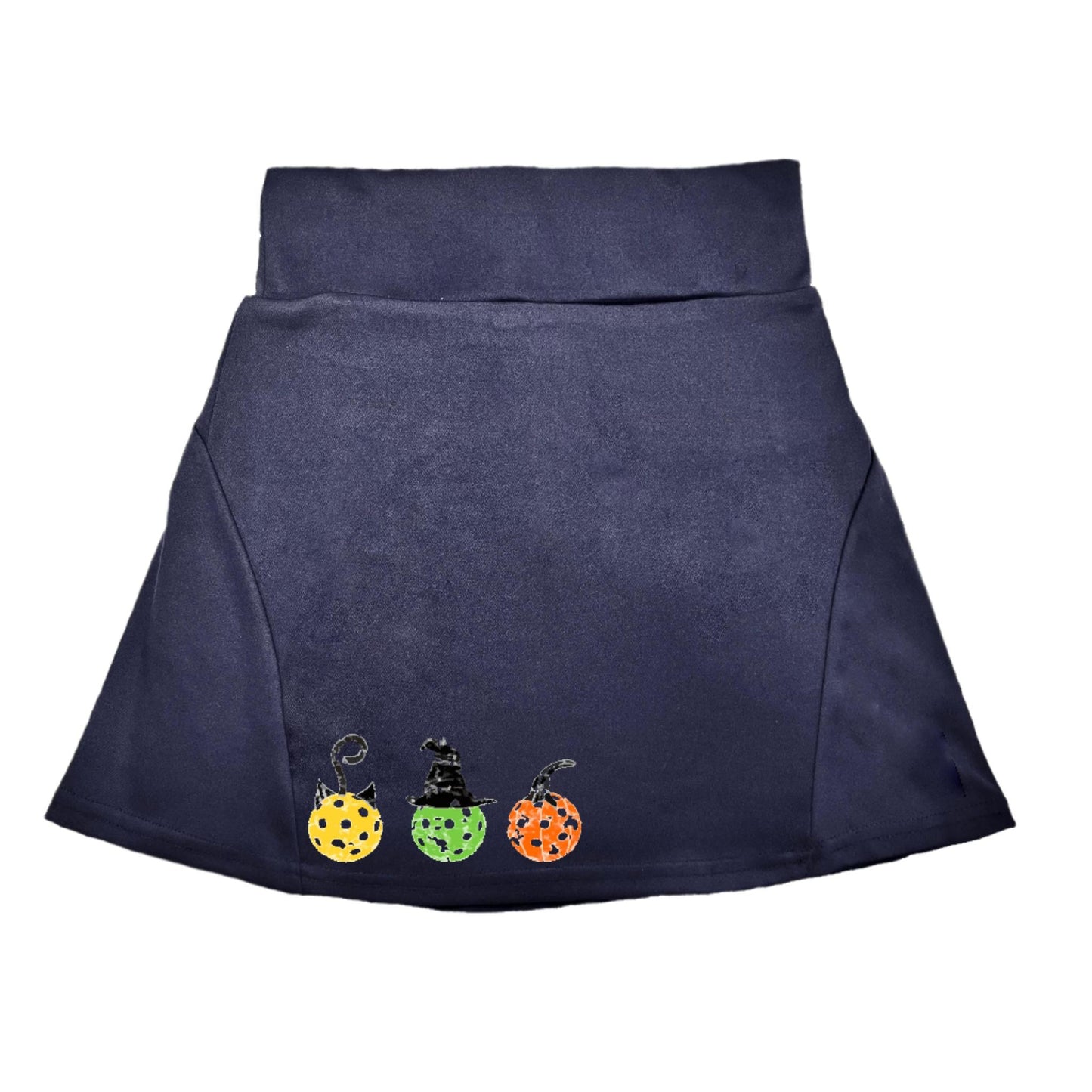 Cat Witch Pumpkin | Women's Flirty Pickleball Skort