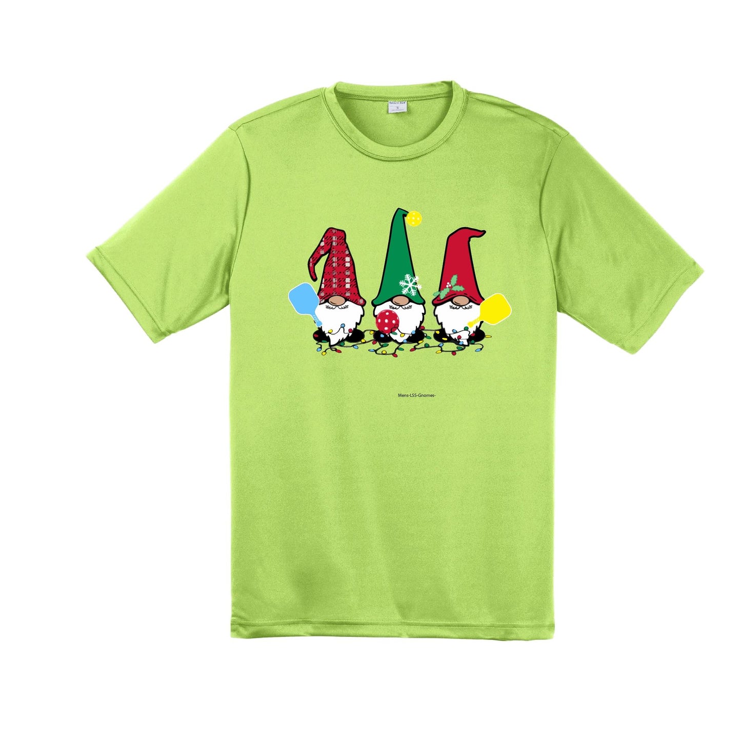 Christmas Gnomes | Men's Short Sleeve Athletic Performance T-Shirt | 100% Polyester