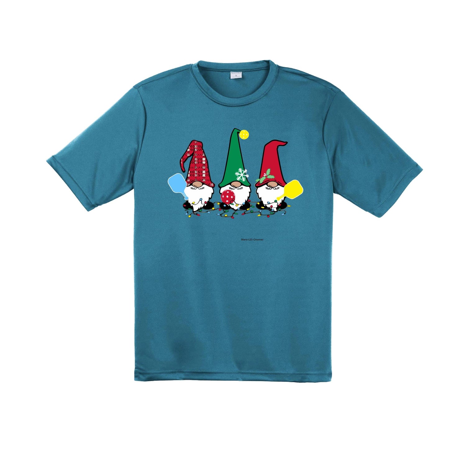 Christmas Gnomes | Men's Short Sleeve Athletic Performance T-Shirt | 100% Polyester