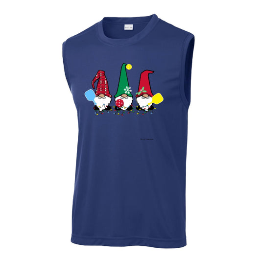 Christmas Gnomes | Men's Sleeveless Athletic Performance T-Shirt | 100% Polyester