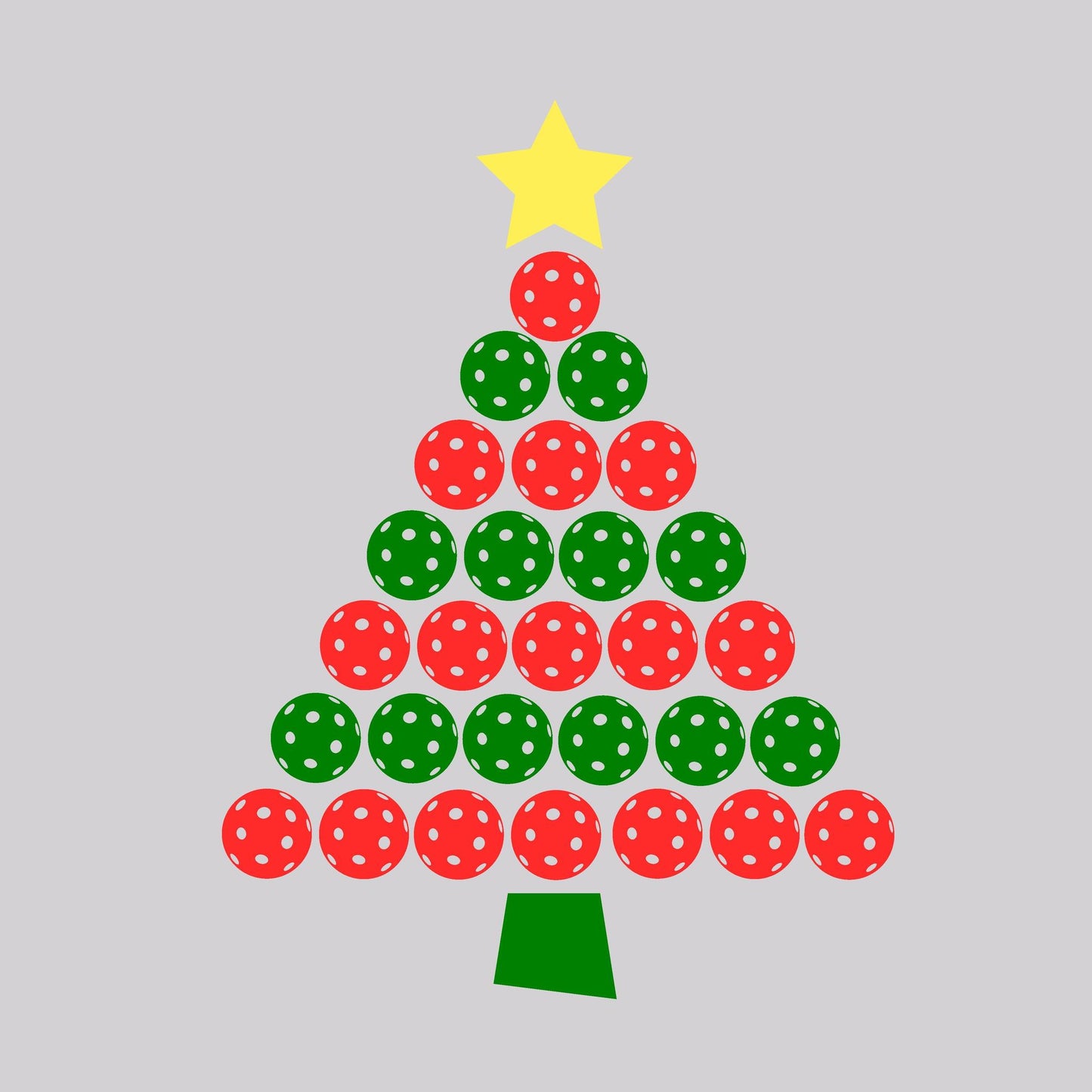 Christmas Tree | Clearance Women's Long Sleeve Scoop Neck Pickleball Performance T-Shirts | 75/13/12 poly/cotton/rayon