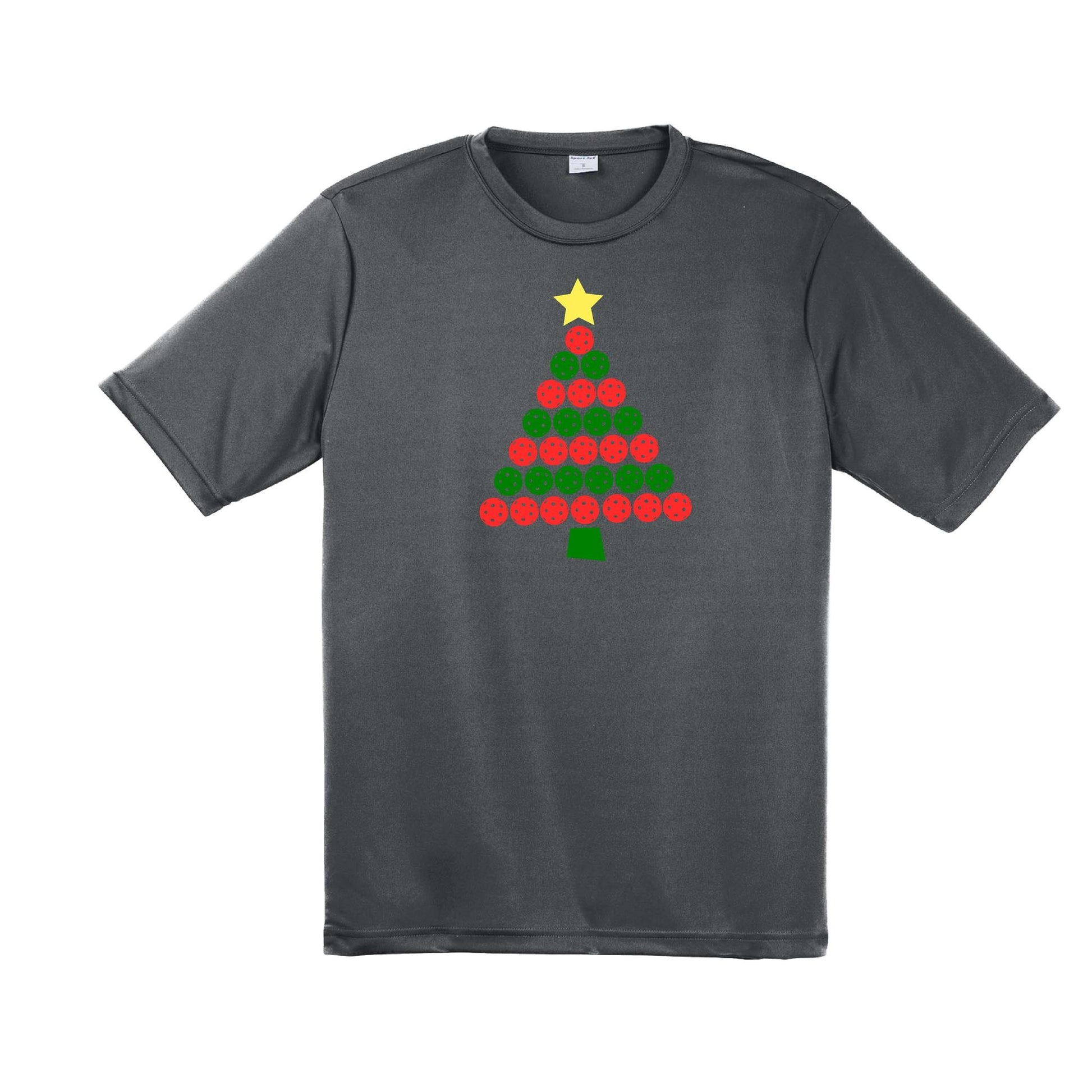 Christmas Tree | Men's Short Sleeve Athletic Performance T-Shirt | 100% Polyester