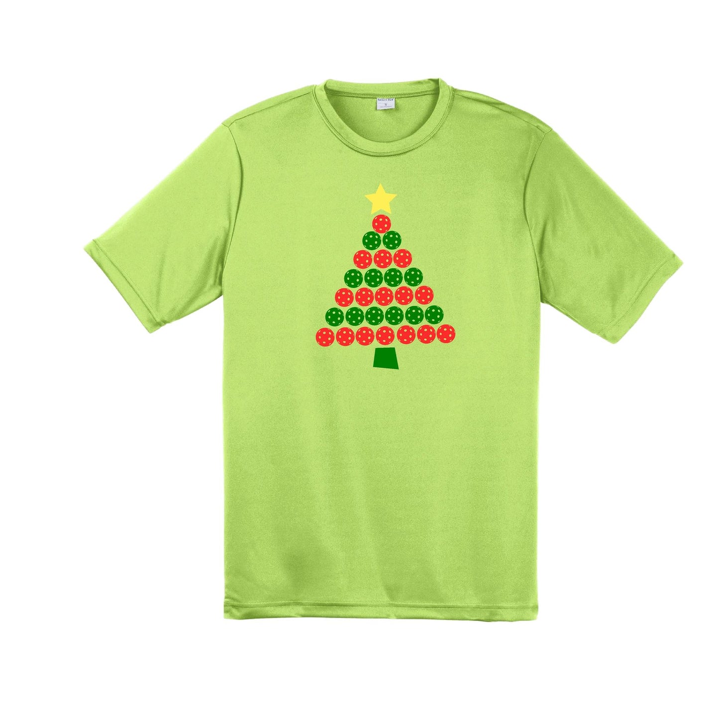Christmas Tree | Men's Short Sleeve Athletic Performance T-Shirt | 100% Polyester