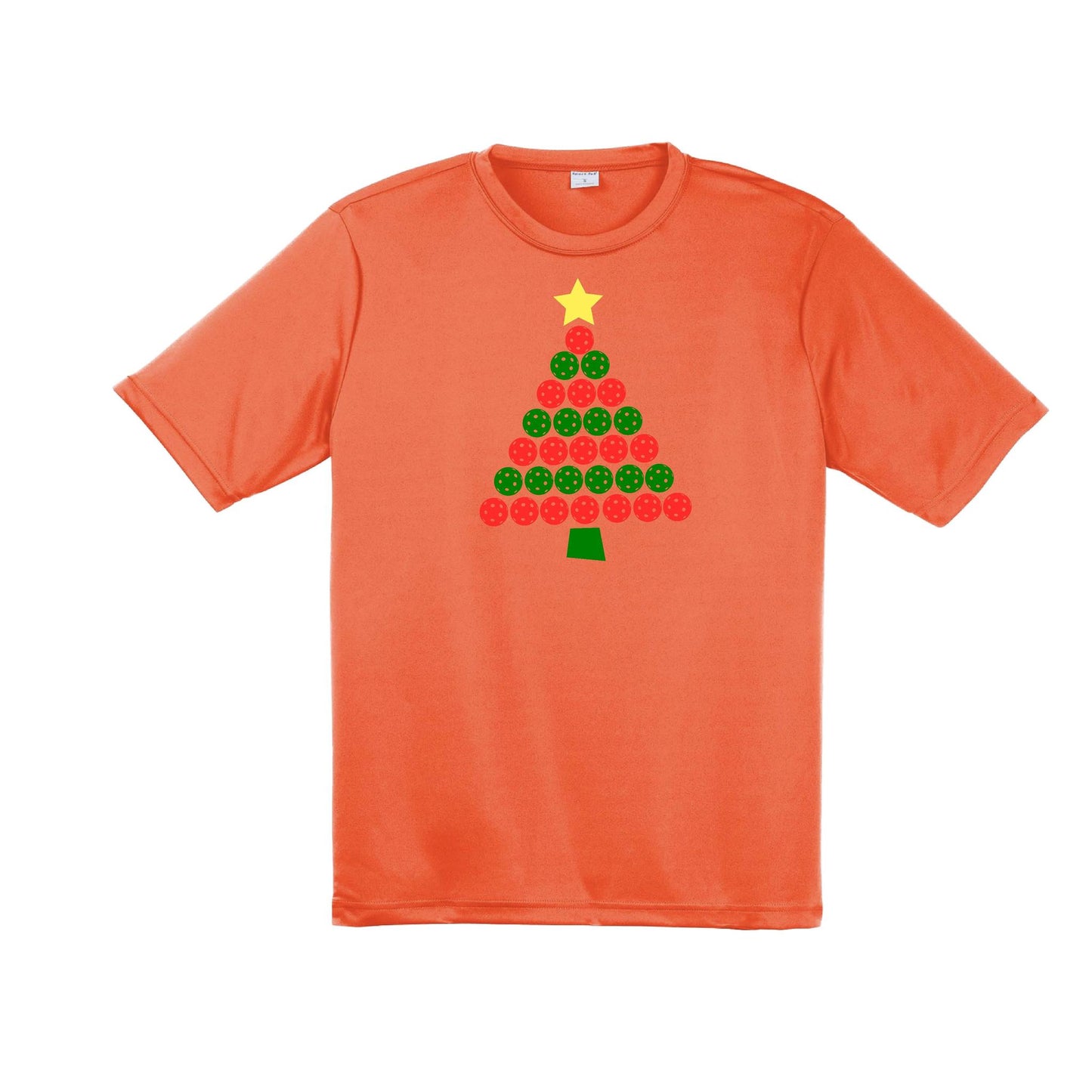 Christmas Tree | Men's Short Sleeve Athletic Performance T-Shirt | 100% Polyester