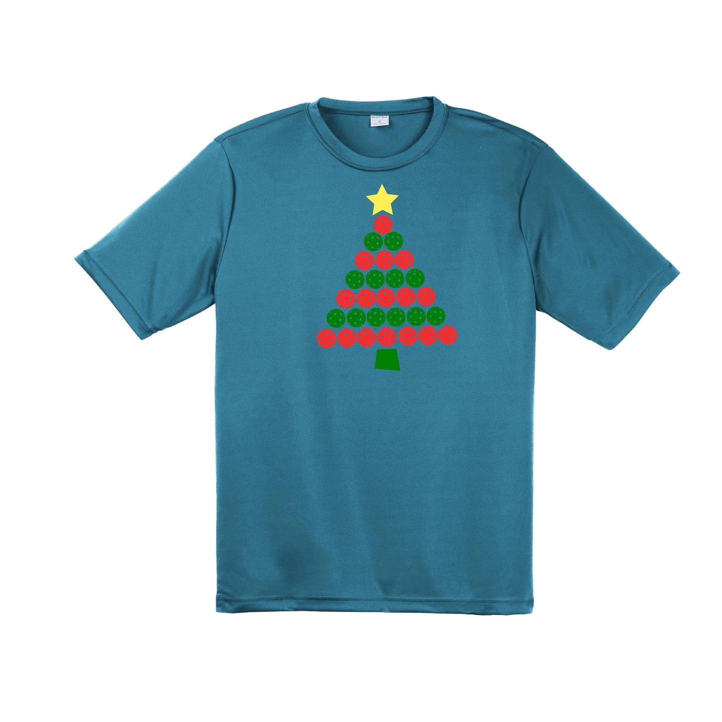 Christmas Tree | Men's Short Sleeve Athletic Performance T-Shirt | 100% Polyester