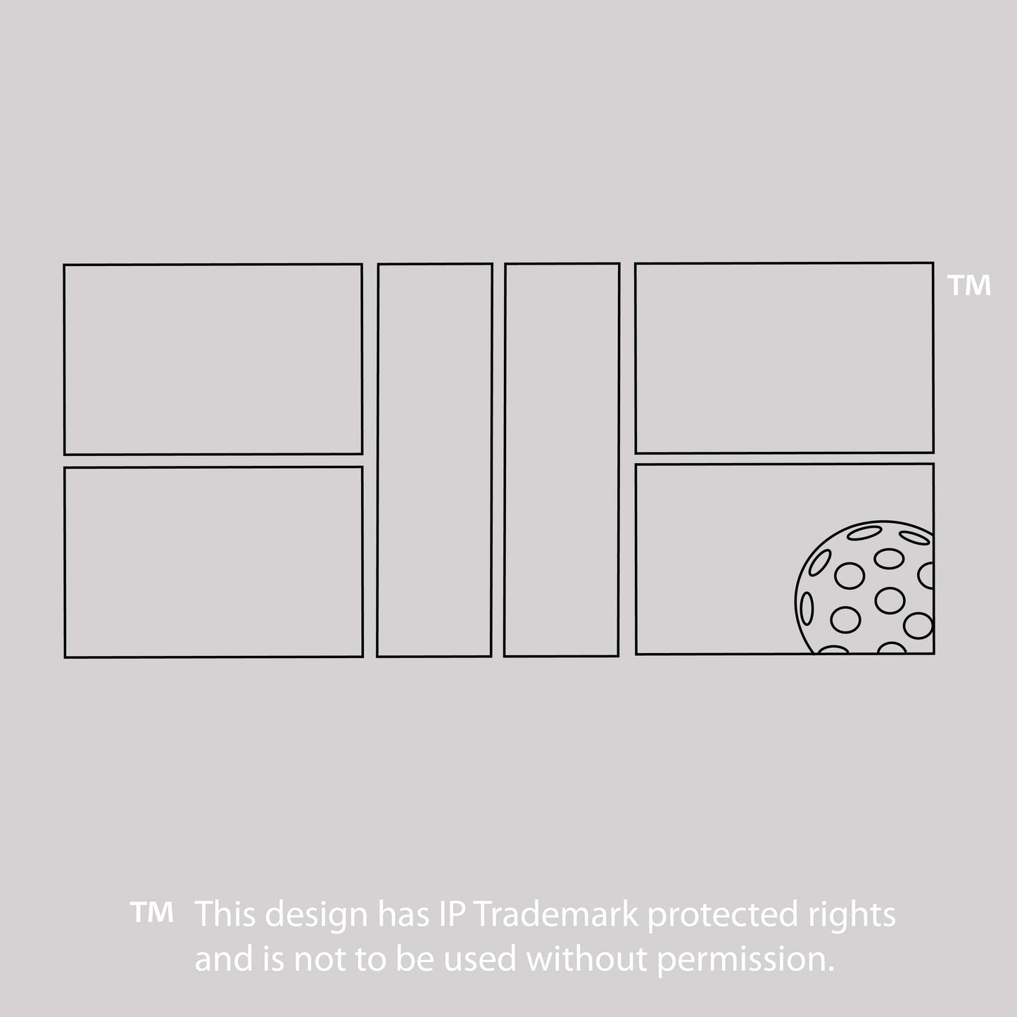 Pickleball Court (White) | Pickleball Hat | Moisture-Wicking 100% Polyester