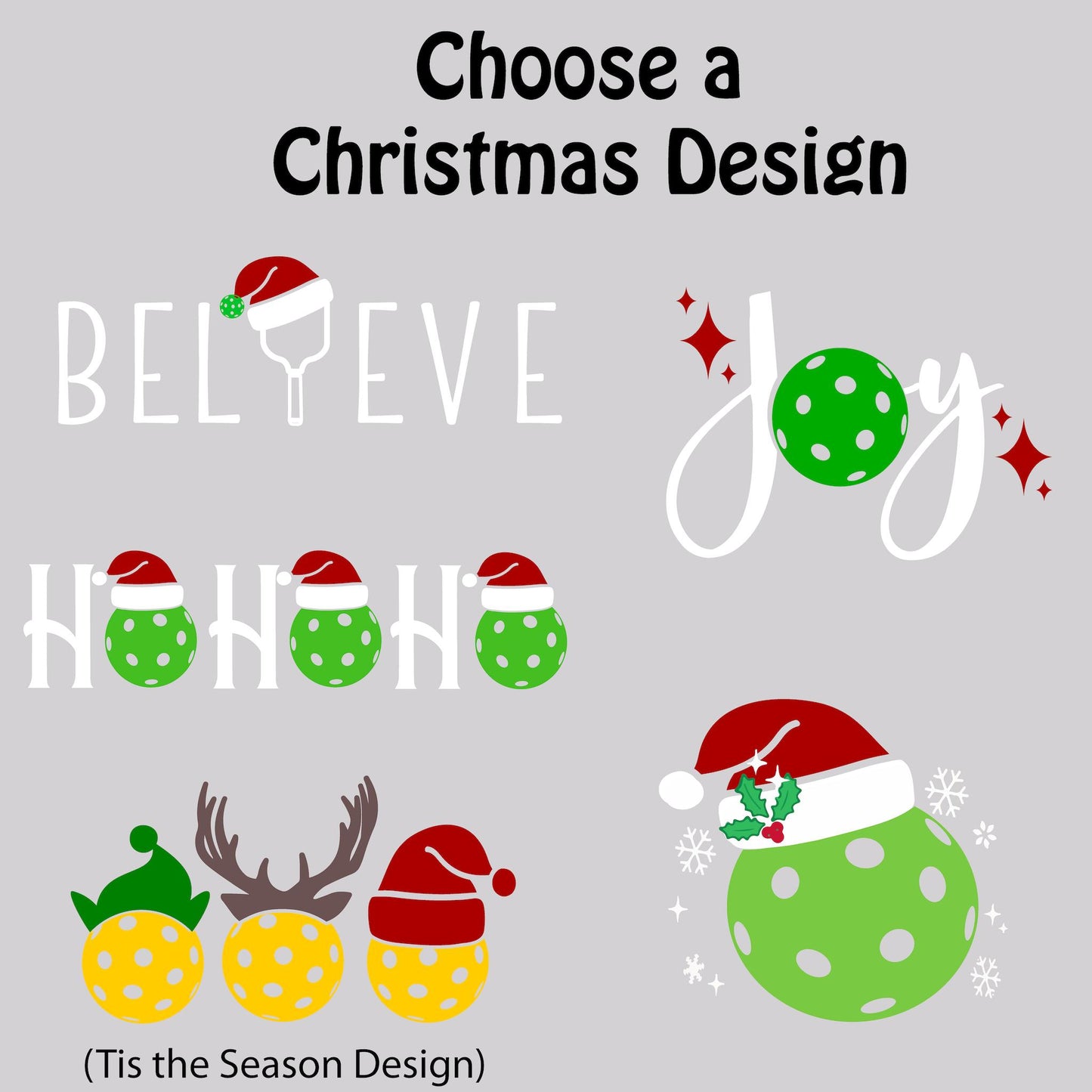 Custom Two Skorts Set (Black & Grey) Christmas Designs | Pickleball Women’s Skorts | High-Performance Skorts with Shorts and Pockets