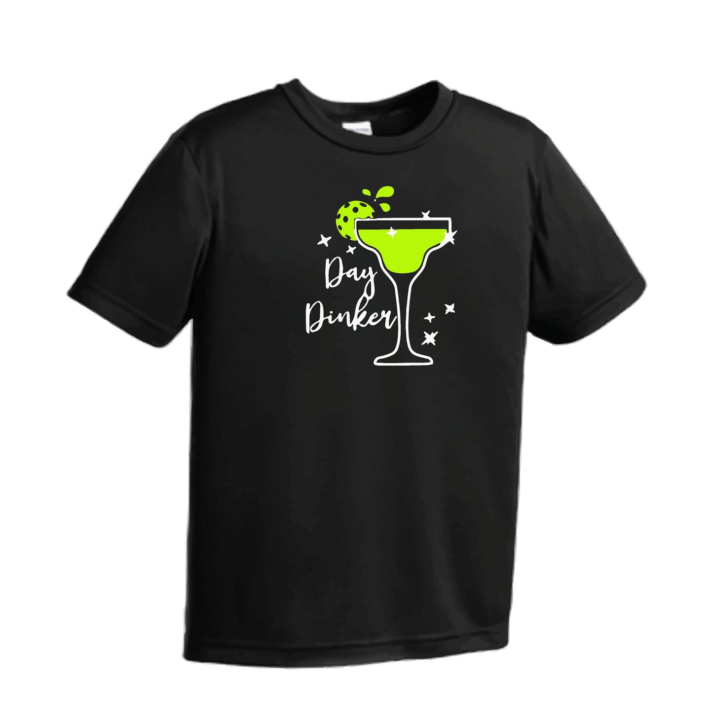 Day Dinker Pickleball Lime | Men's Short Sleeve Athletic Performance T-Shirt | 100% Polyester