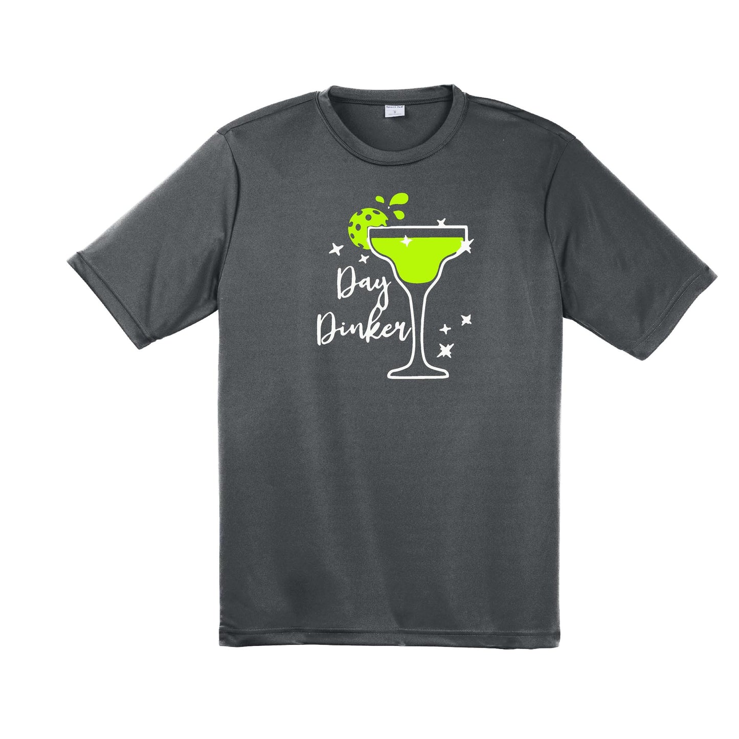 Day Dinker Pickleball Lime | Men's Short Sleeve Athletic Performance T-Shirt | 100% Polyester