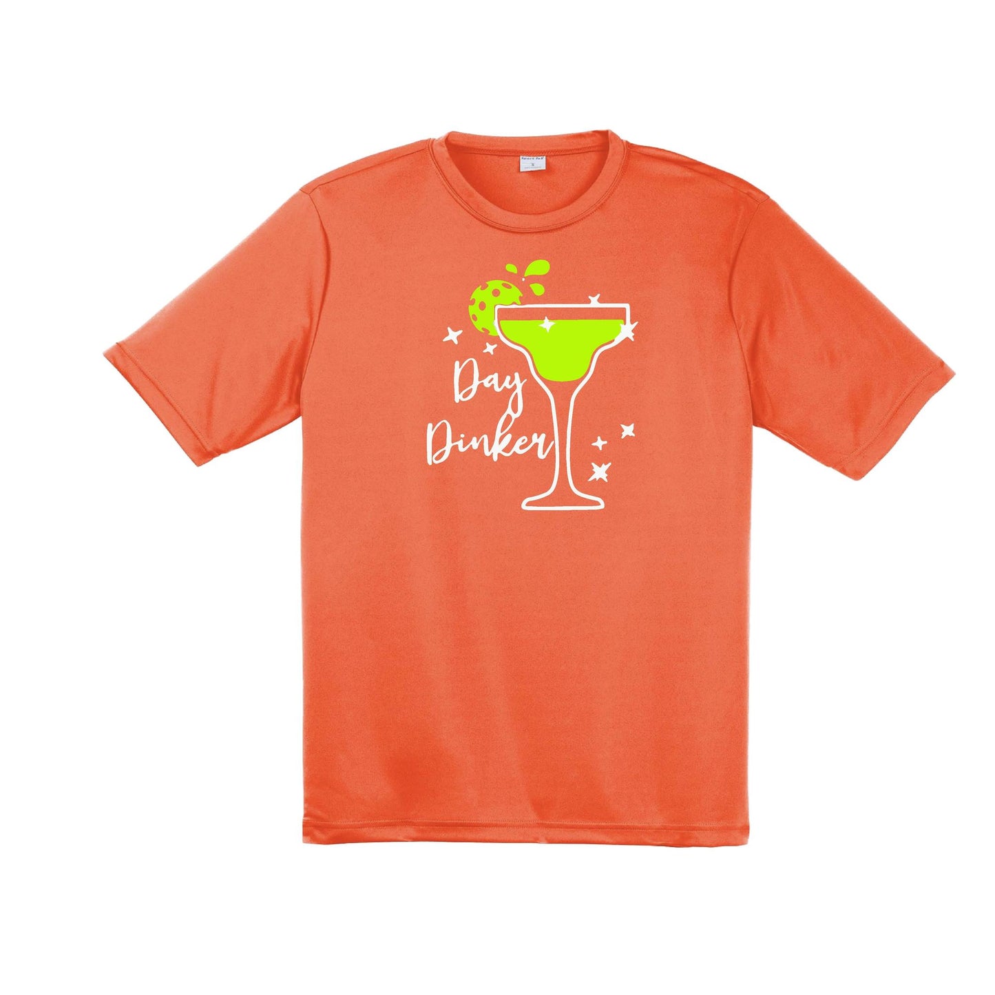 Day Dinker Pickleball Lime | Men's Short Sleeve Athletic Performance T-Shirt | 100% Polyester