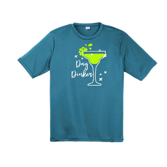 Day Dinker Pickleball Lime | Men's Short Sleeve Athletic Performance T-Shirt | 100% Polyester