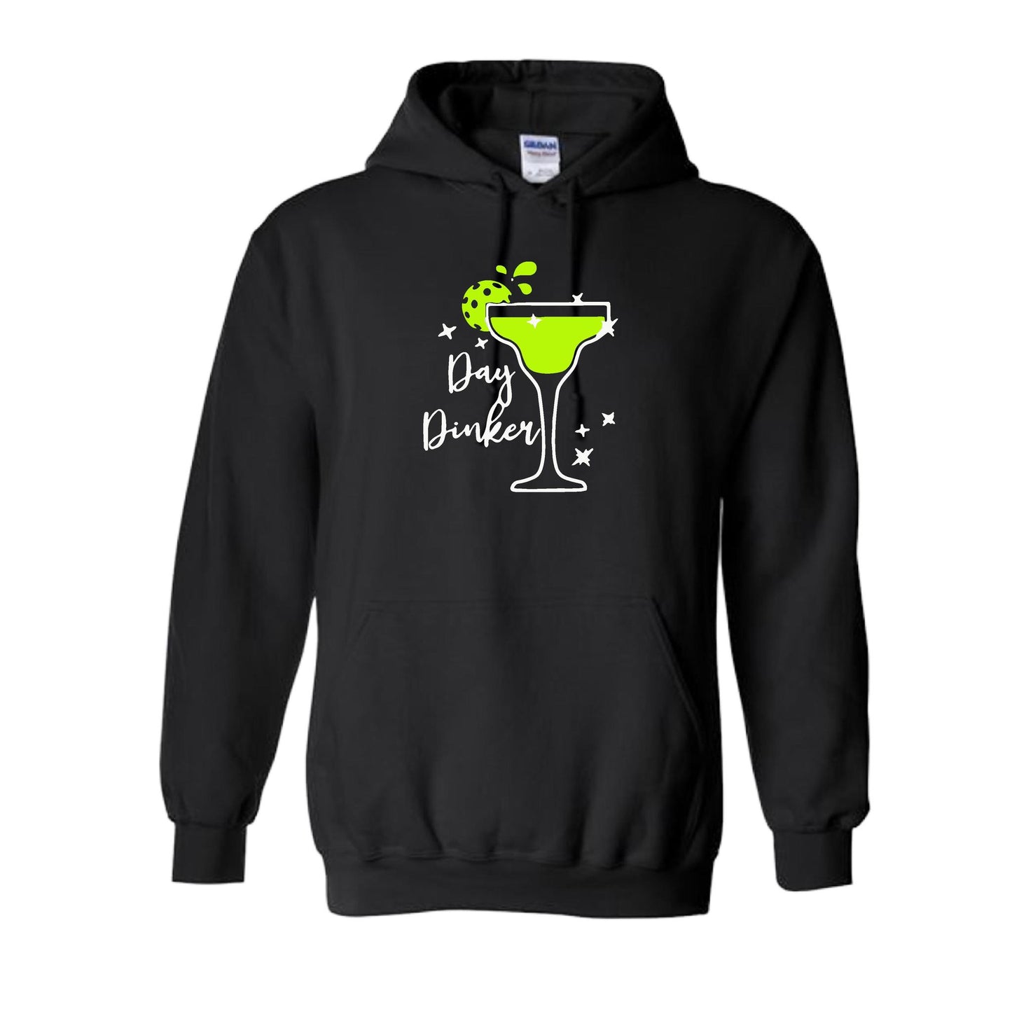 Day Dinker Pickleball Lime | Unisex Hoodie Athletic Sweatshirt | 50% Cotton/50% Polyester
