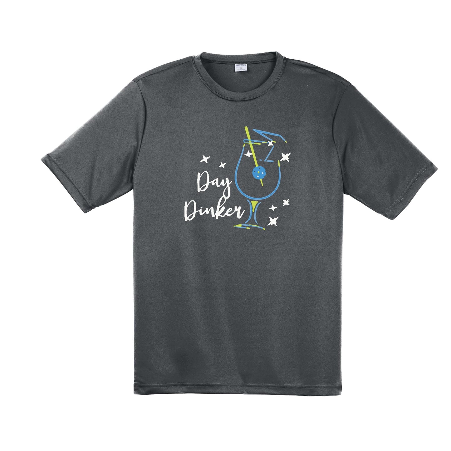 Day Dinker Pickleball Olive | Men's Short Sleeve Athletic Performance T-Shirt | 100% Polyester