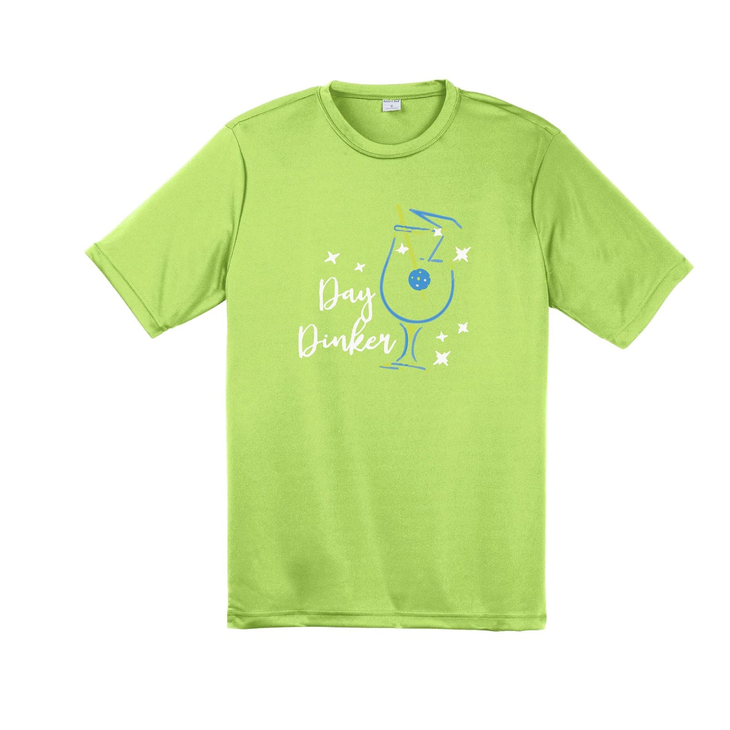 Day Dinker Pickleball Olive | Men's Short Sleeve Athletic Performance T-Shirt | 100% Polyester
