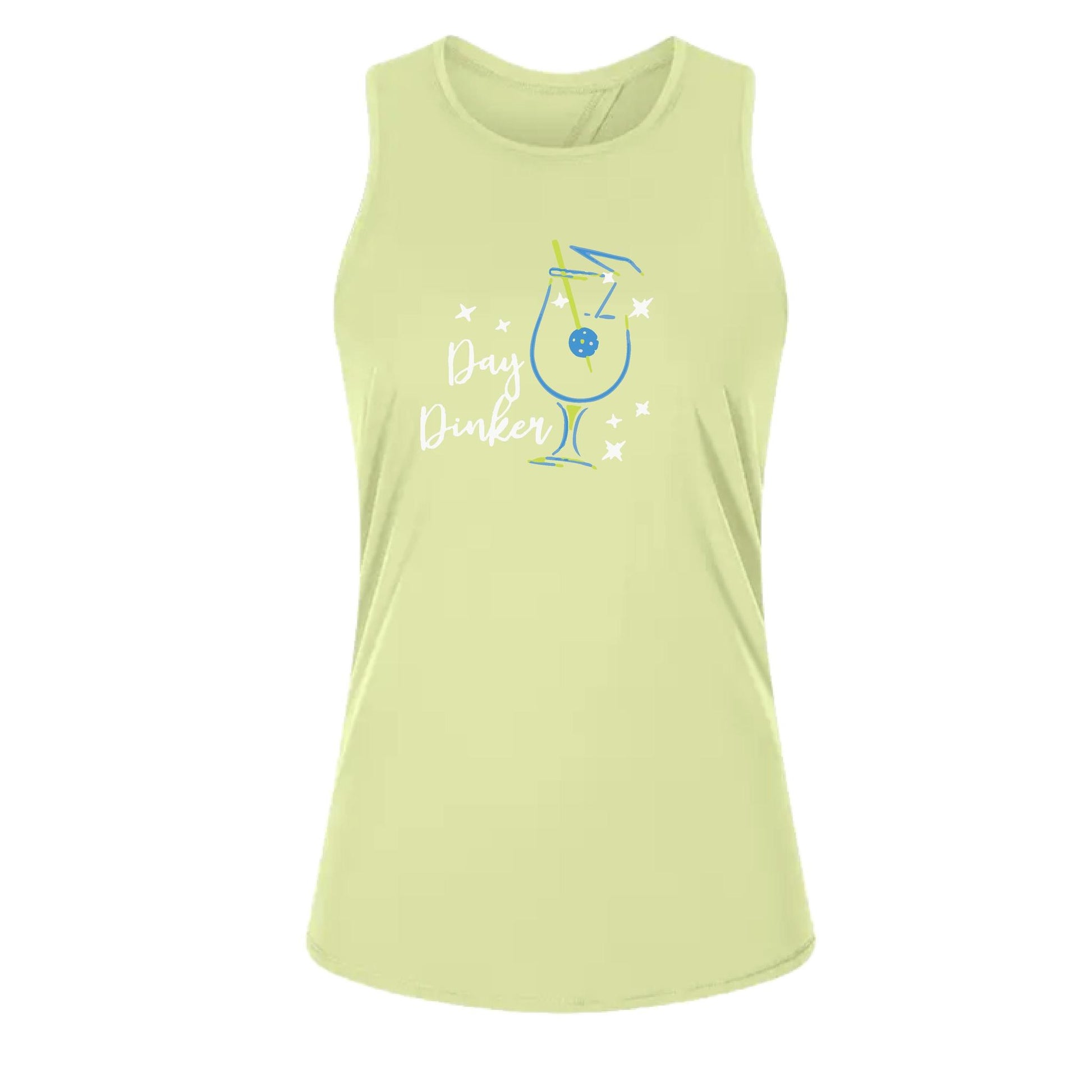 Day Dinker Pickleball Olive | Women's Split Back or Tied Back Pickleball Tank | 80/20 Nylon Spandex Mix