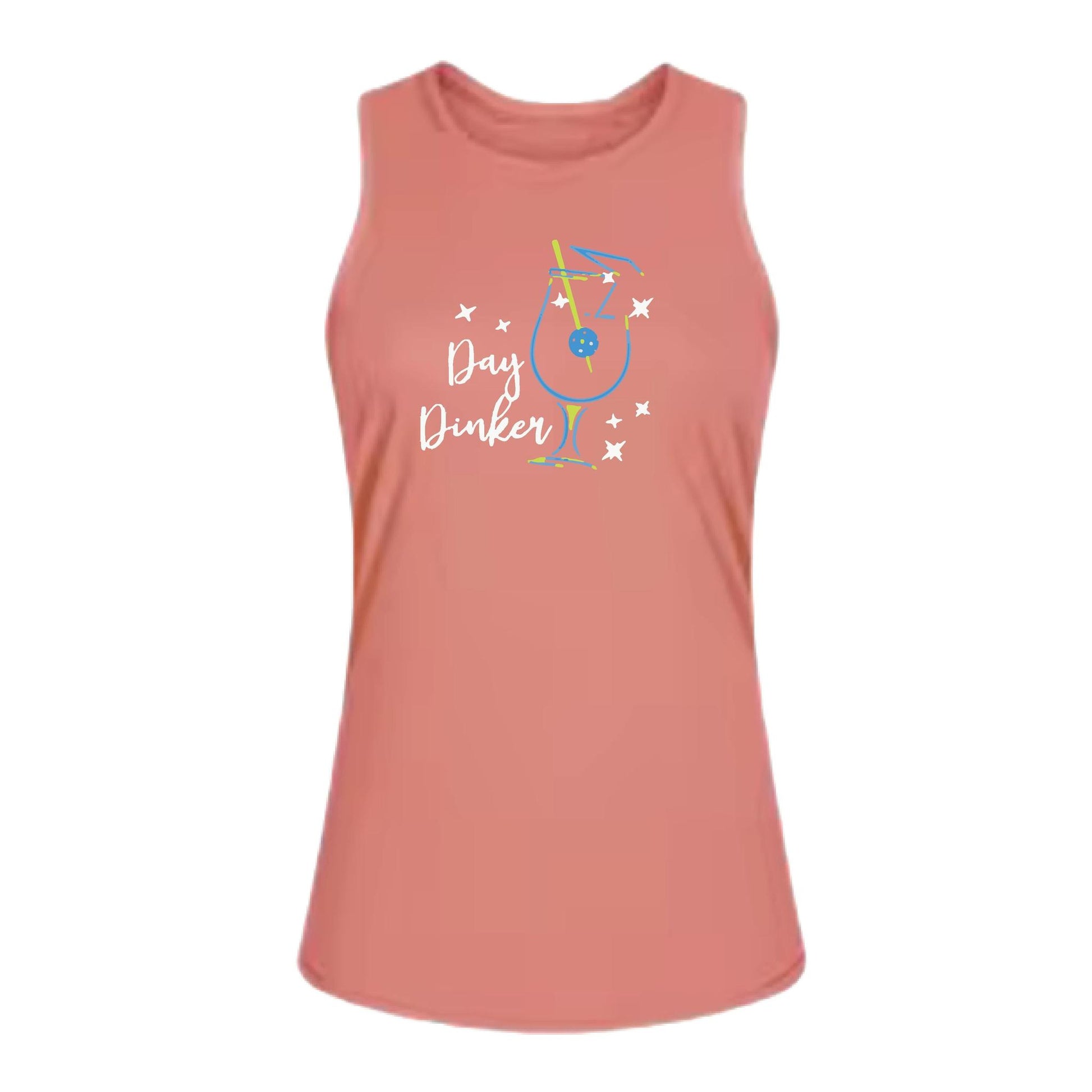 Day Dinker Pickleball Olive | Women's Split Back or Tied Back Pickleball Tank | 80/20 Nylon Spandex Mix