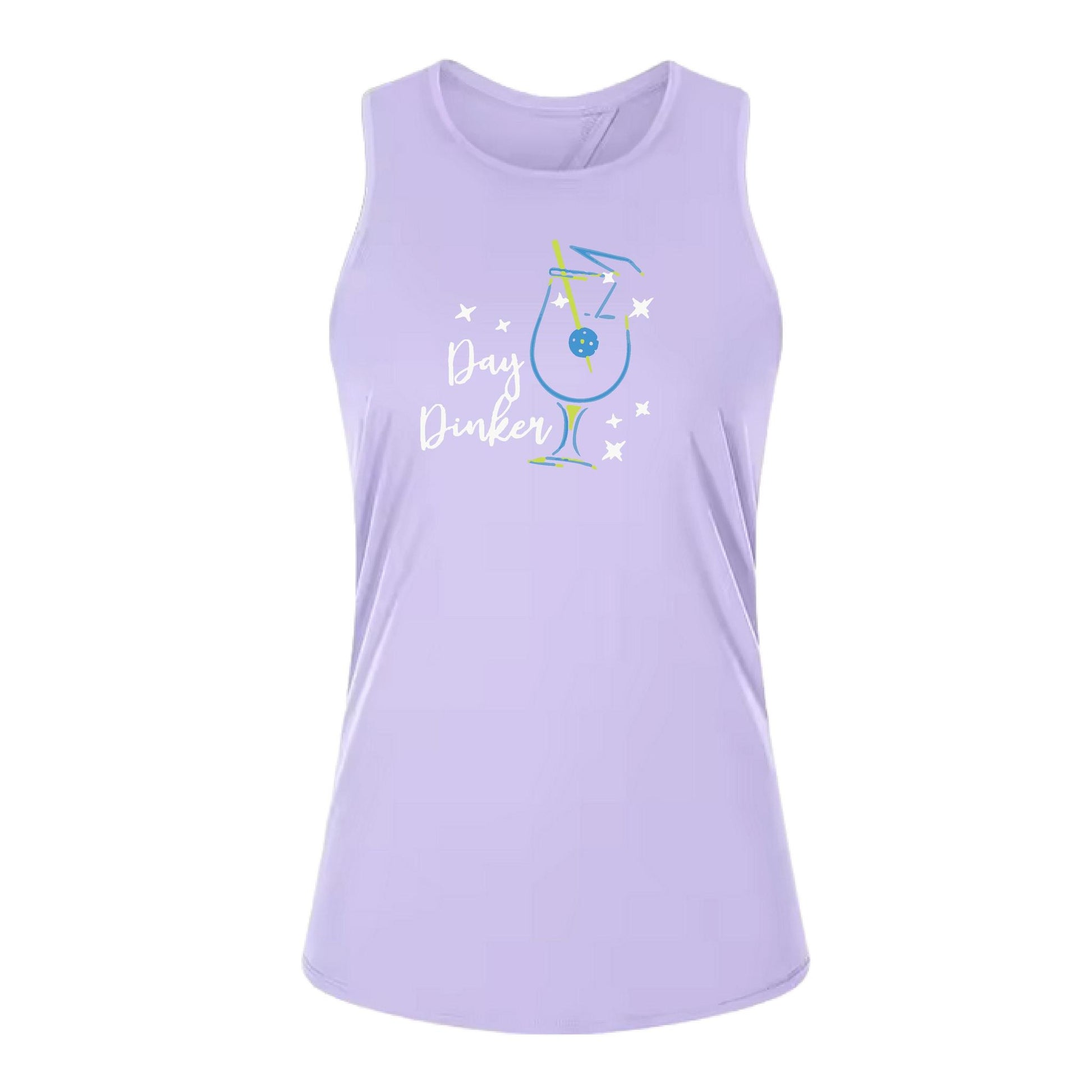 Day Dinker Pickleball Olive | Women's Split Back or Tied Back Pickleball Tank | 80/20 Nylon Spandex Mix