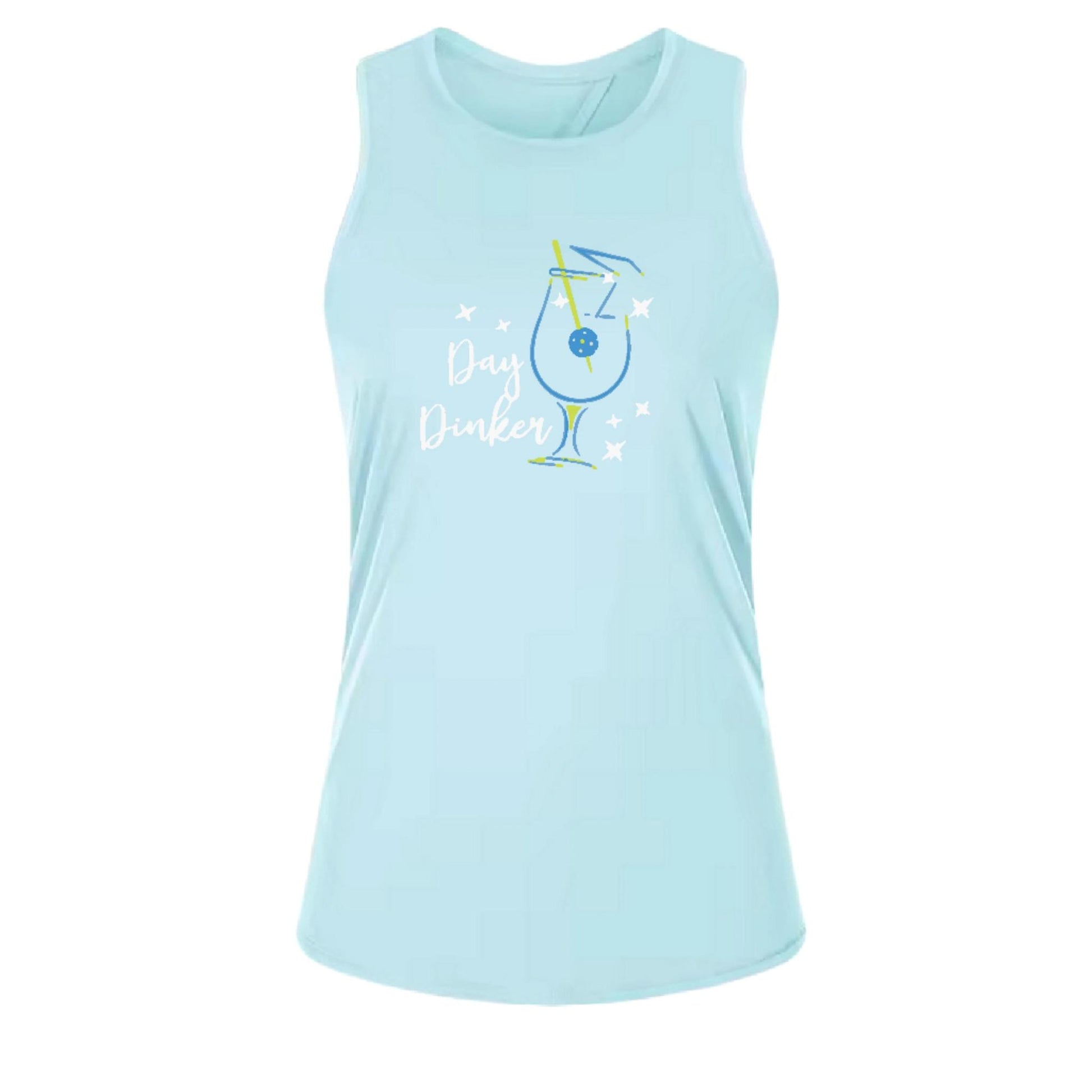 Day Dinker Pickleball Olive | Women's Split Back or Tied Back Pickleball Tank | 80/20 Nylon Spandex Mix