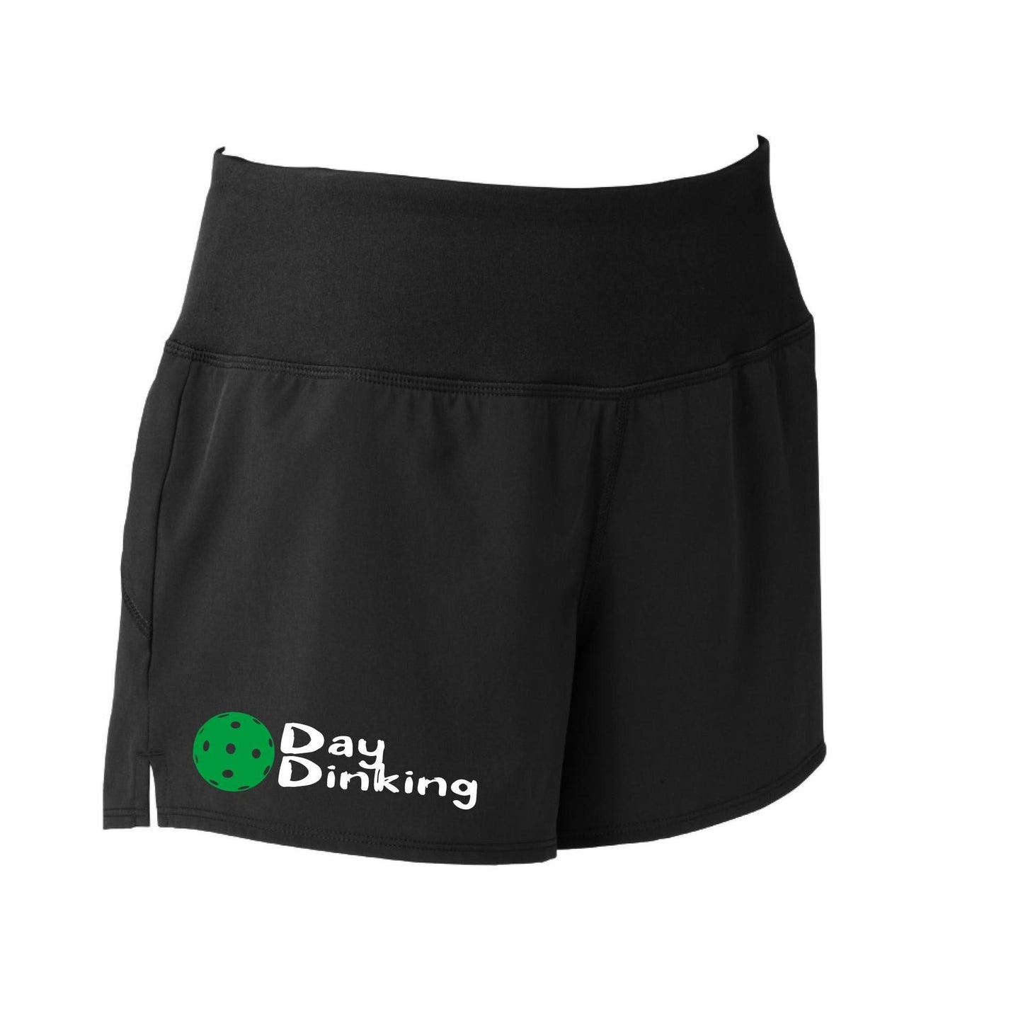 Day Dinking (Pickleball Colors Cyan Green Orange Pink Stars) | Women's Pickleball Shorts