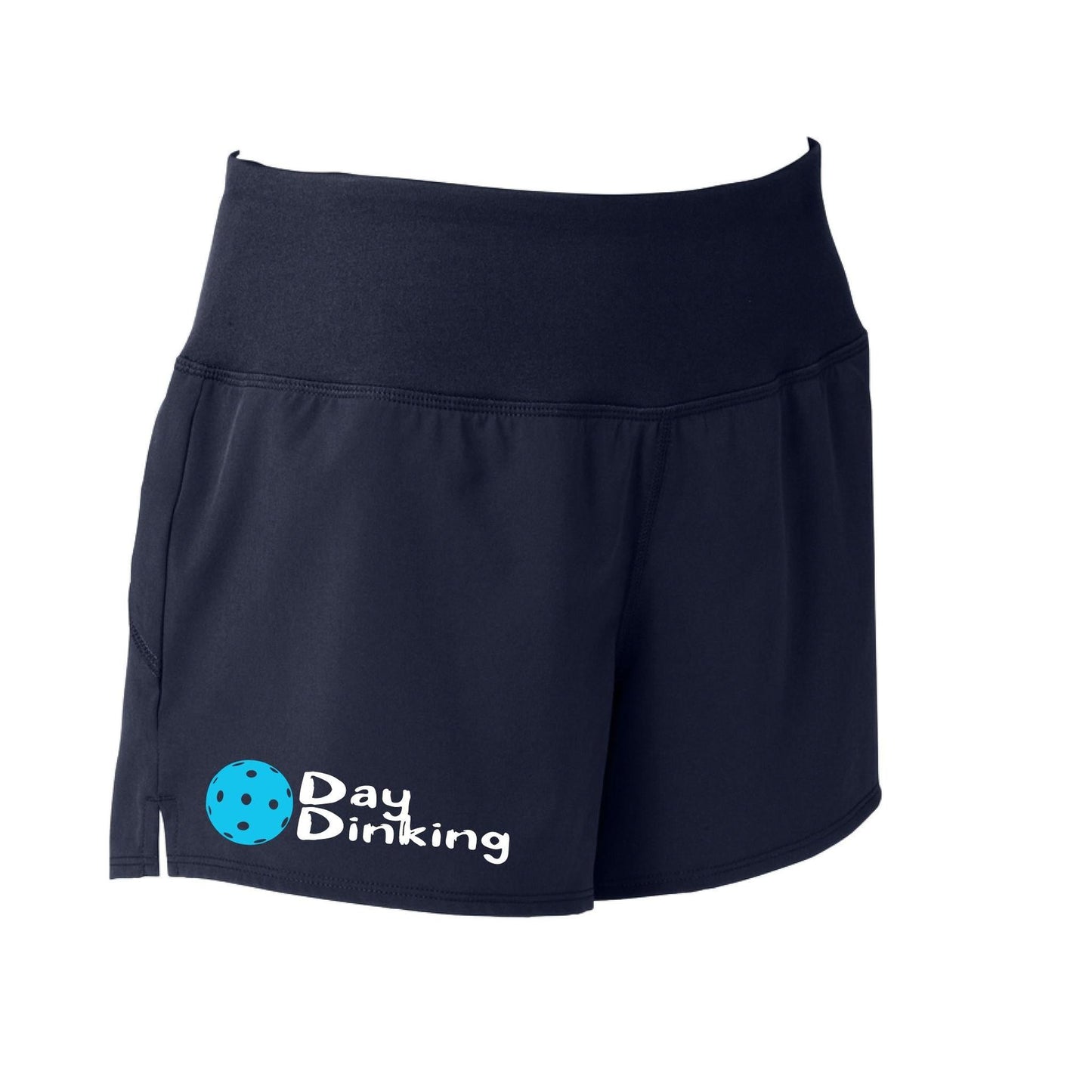 Day Dinking (Pickleball Colors Cyan Green Orange Pink Stars) | Women's Pickleball Shorts