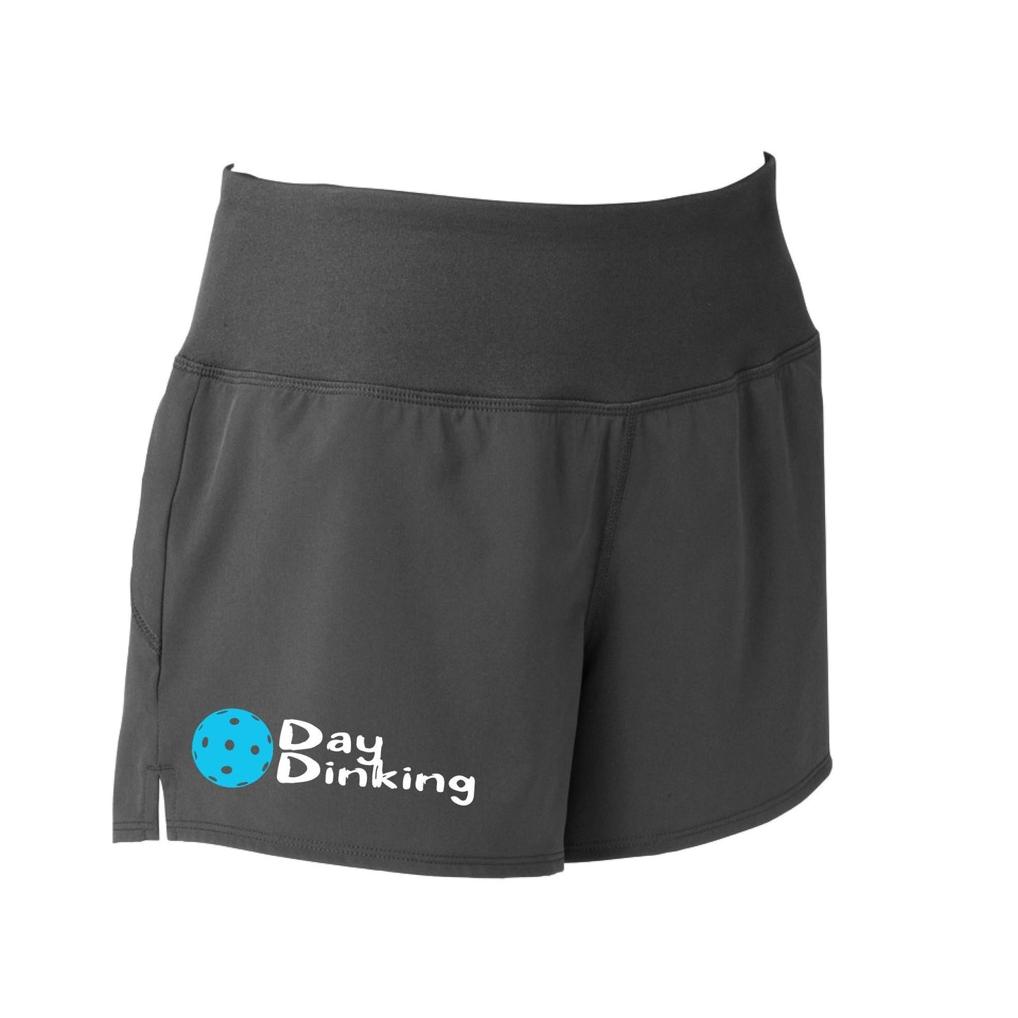 Day Dinking (Pickleball Colors Cyan Green Orange Pink Stars) | Women's Pickleball Shorts