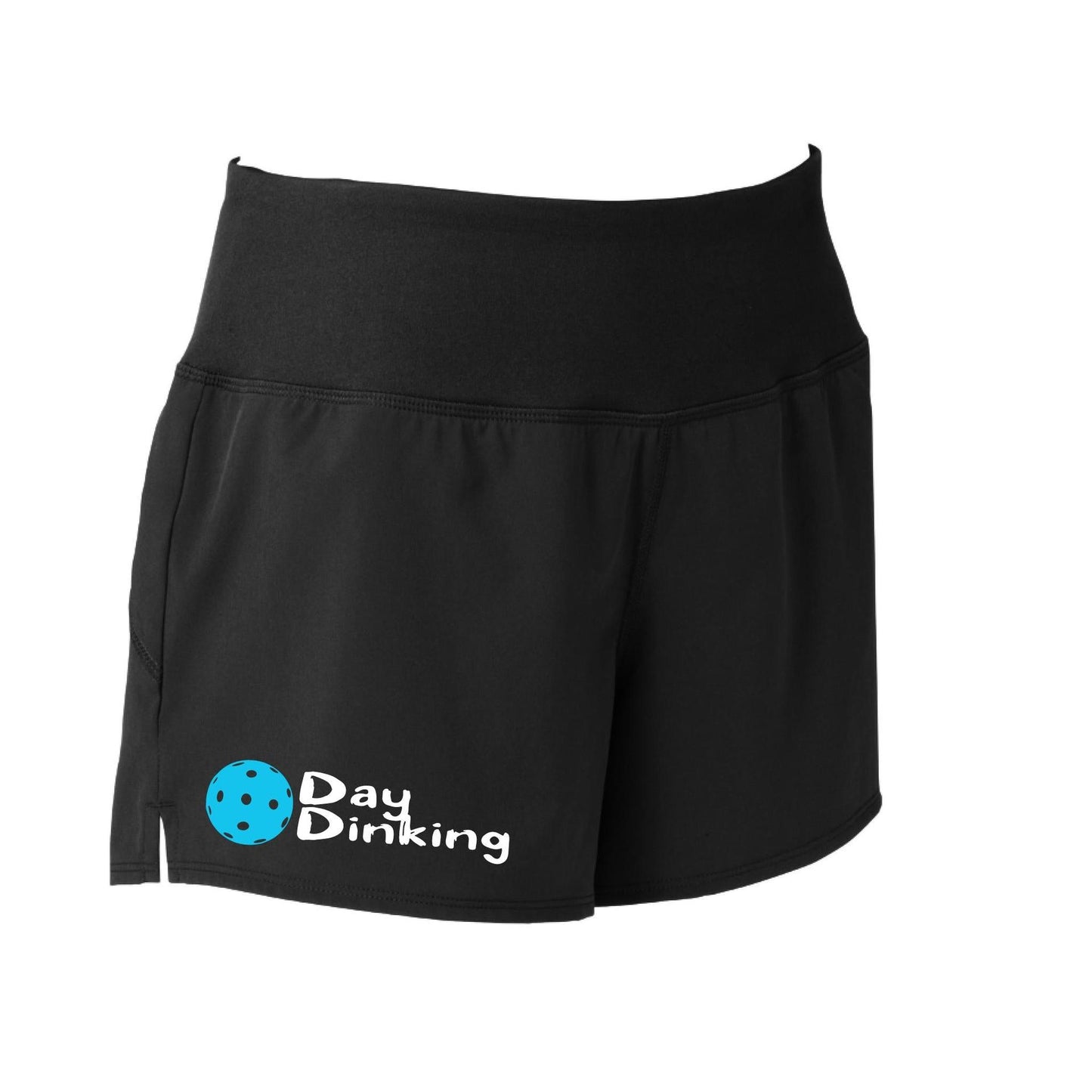 Day Dinking (Pickleball Colors Cyan Green Orange Pink Stars) | Women's Pickleball Shorts
