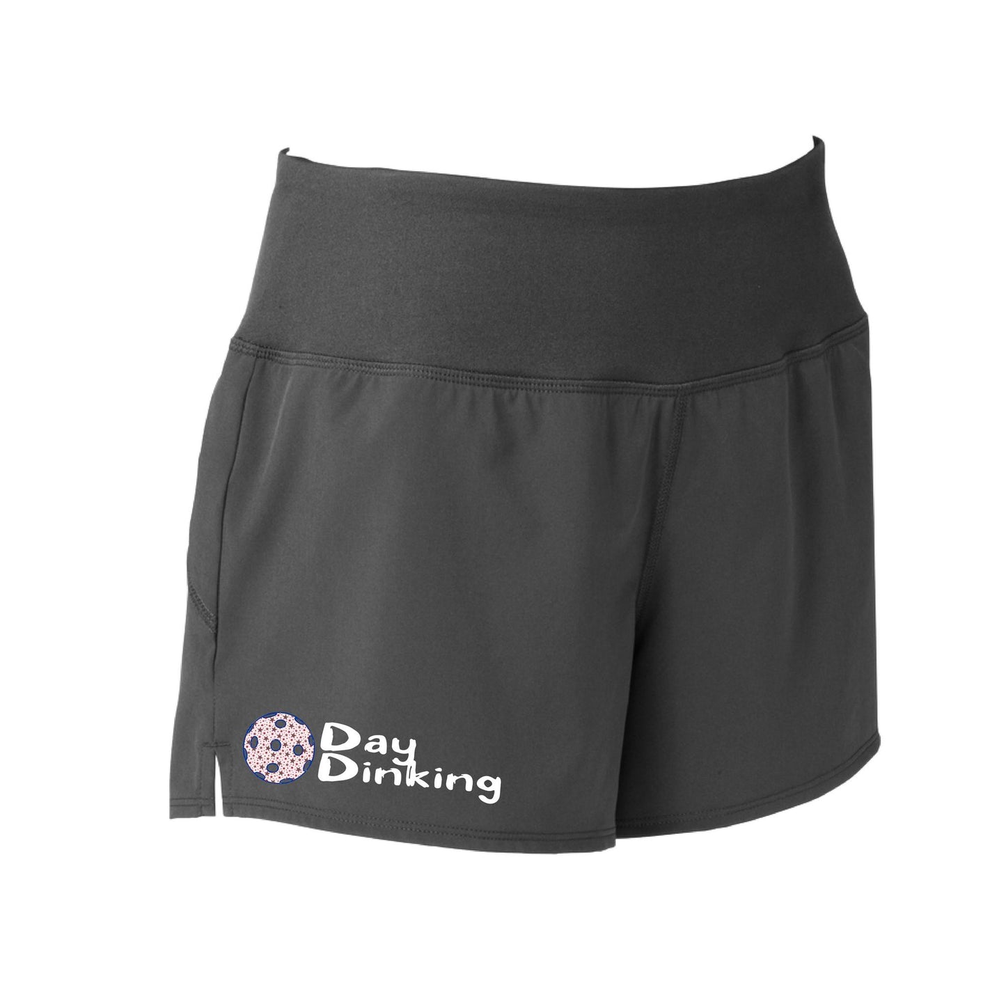 Day Dinking (Pickleball Colors Cyan Green Orange Pink Stars) | Women's Pickleball Shorts