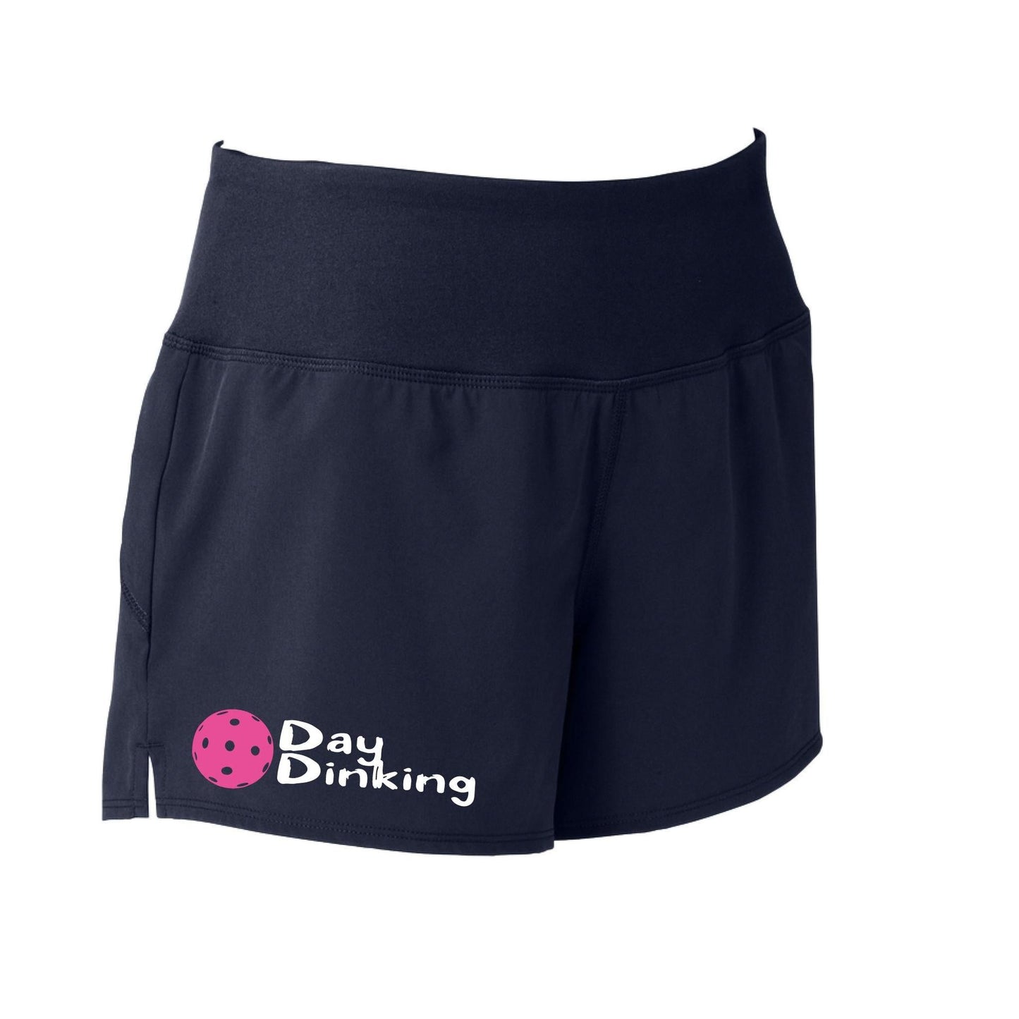 Day Dinking (Pickleball Colors Cyan Green Orange Pink Stars) | Women's Pickleball Shorts