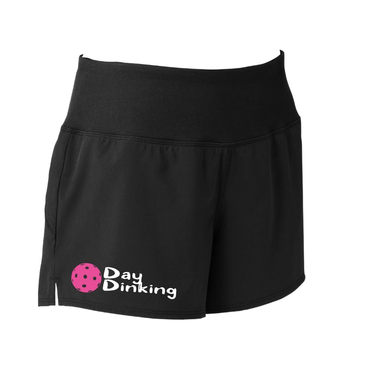 Day Dinking (Pickleball Colors Cyan Green Orange Pink Stars) | Women's Pickleball Shorts