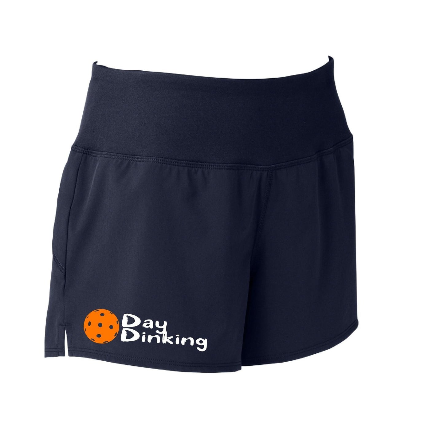 Day Dinking (Pickleball Colors Cyan Green Orange Pink Stars) | Women's Pickleball Shorts