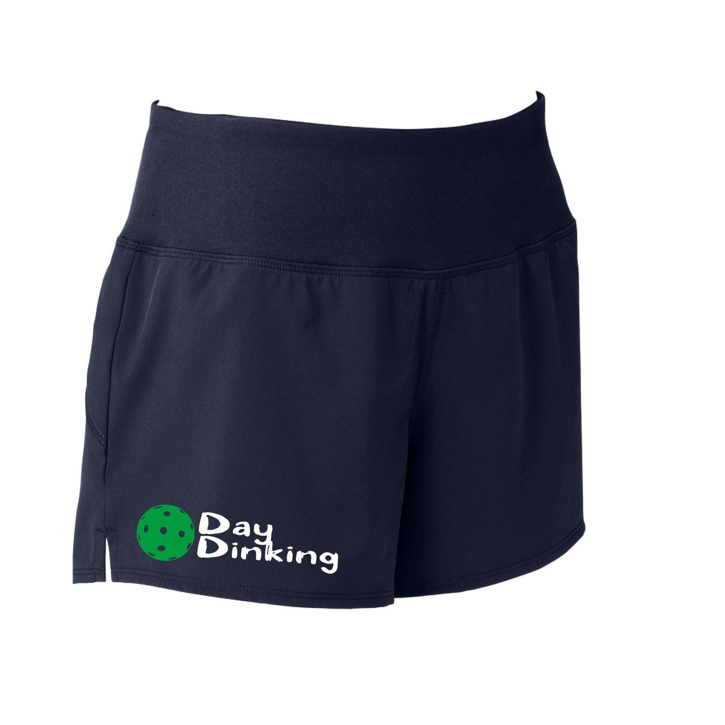 Day Dinking (Pickleball Colors Cyan Green Orange Pink Stars) | Women's Pickleball Shorts