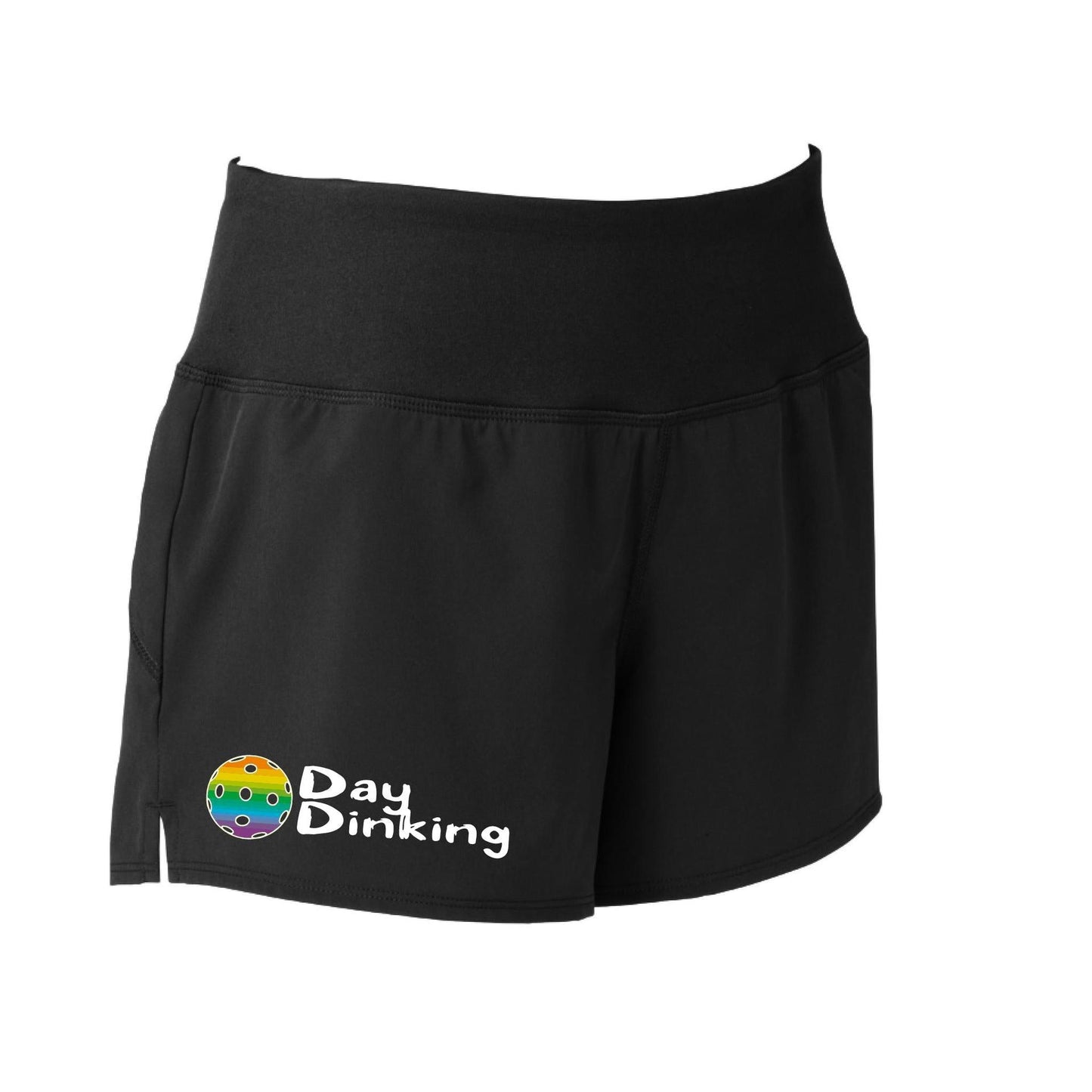 Day Dinking (Pickleball Colors Purple Rainbow White Yellow Red) | Women's Pickleball Shorts