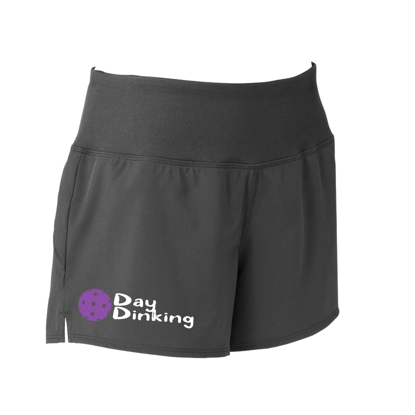 Day Dinking (Pickleball Colors Purple Rainbow White Yellow Red) | Women's Pickleball Shorts