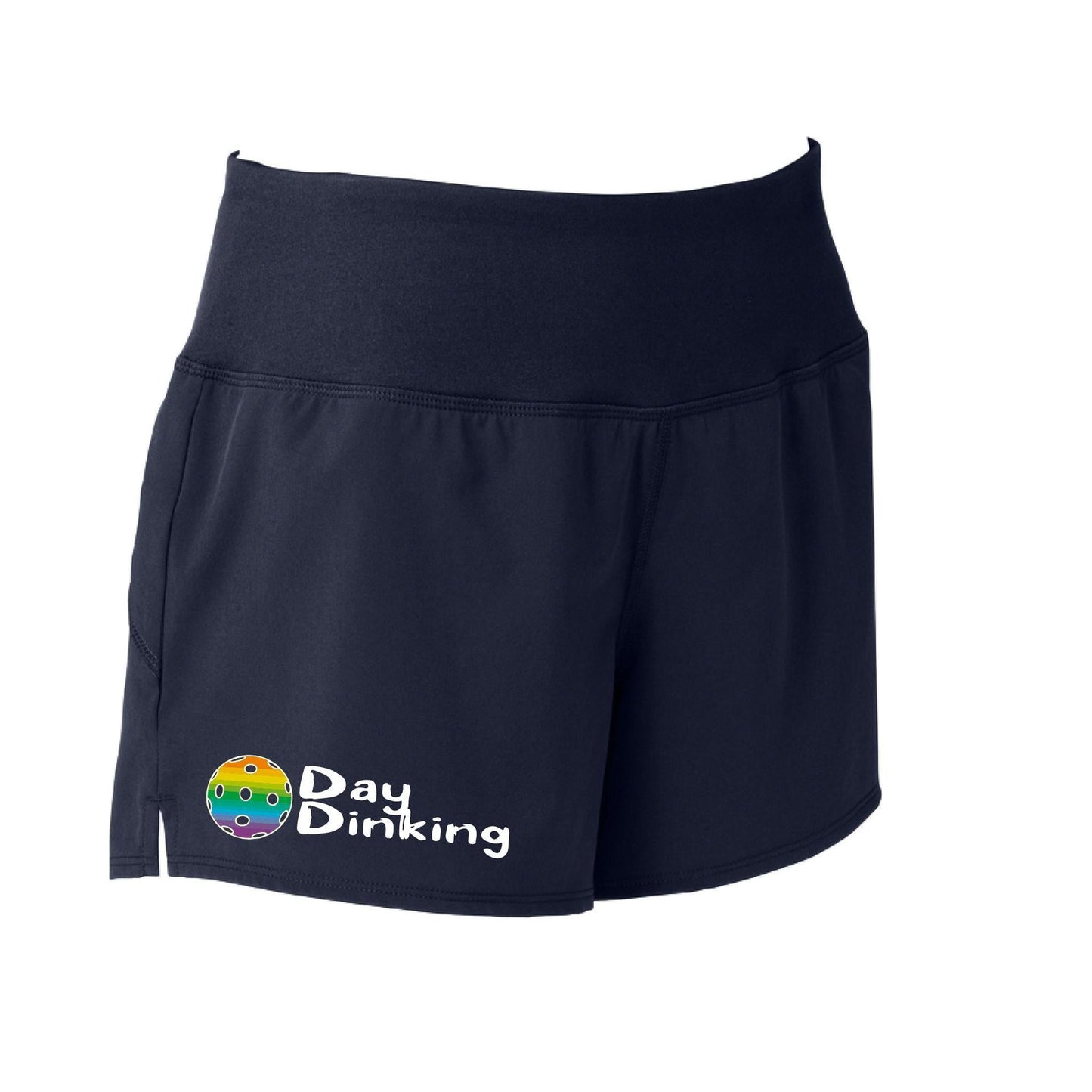 Day Dinking (Pickleball Colors Purple Rainbow White Yellow Red) | Women's Pickleball Shorts