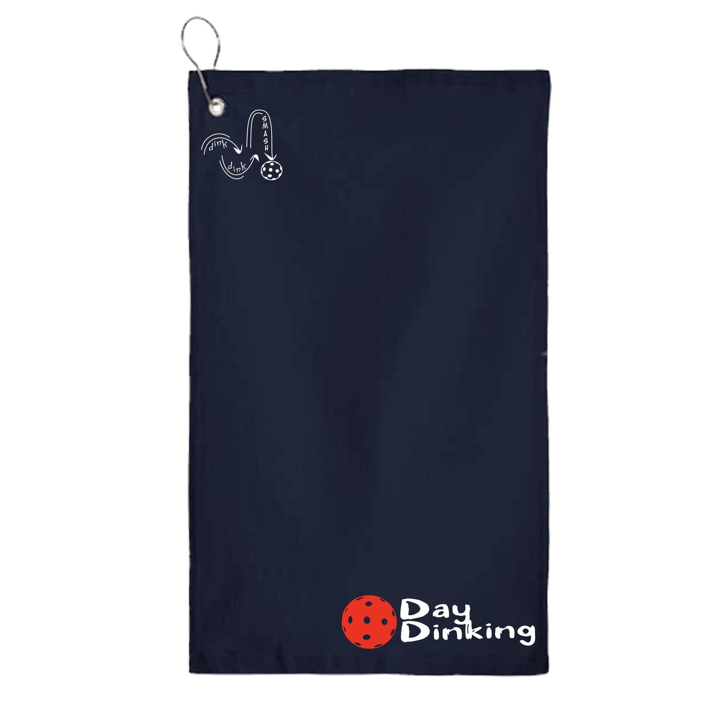 Day Dinking Pickleball (Customizable) | Pickleball Court Towels | Grommeted 100% Cotton Terry Velour