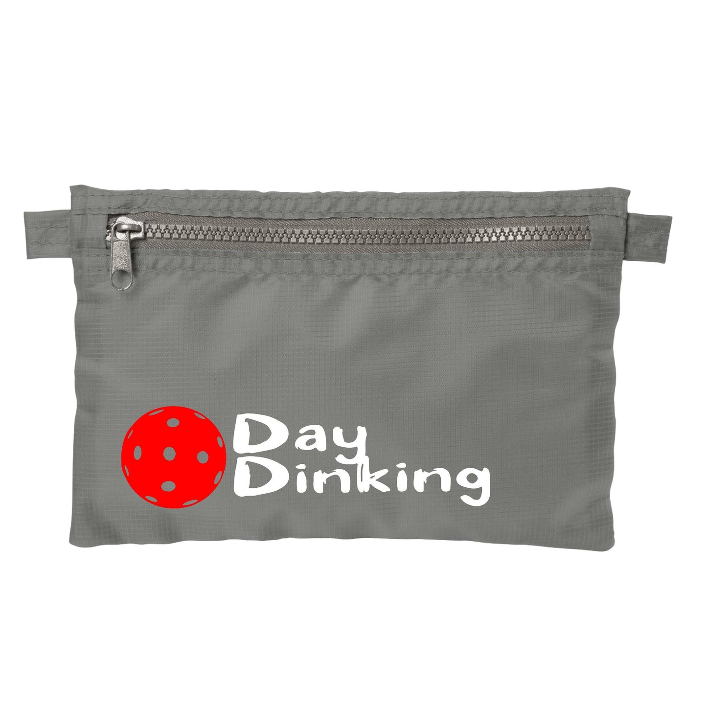 Day Dinking With Pickleballs (Customizable) | Pickleball Cosmetic Stash Pouch Bag | Small Size Court Stash Bag