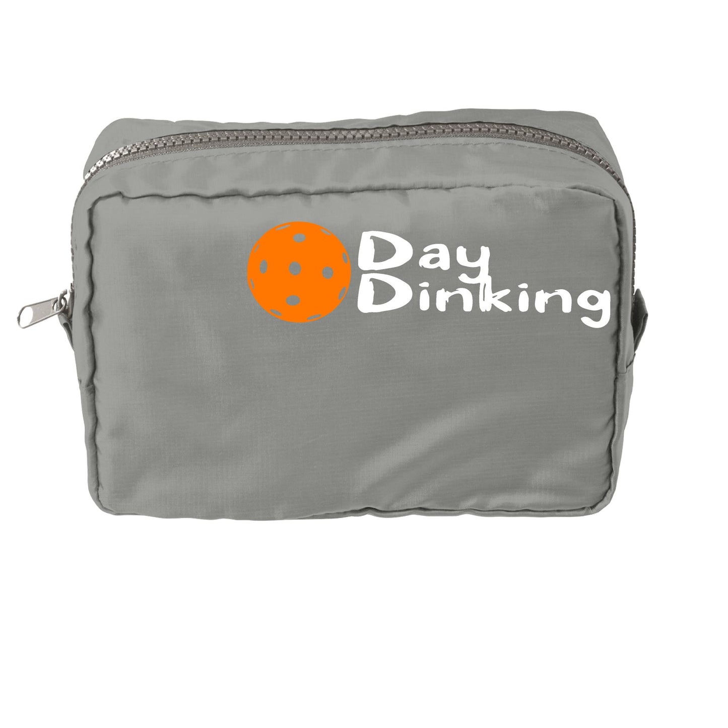 Day Dinking With Pickleballs (Customizable) | Pickleball Dimensional Cosmetic Pouch Bag | Small Size Court Dimensional Bag