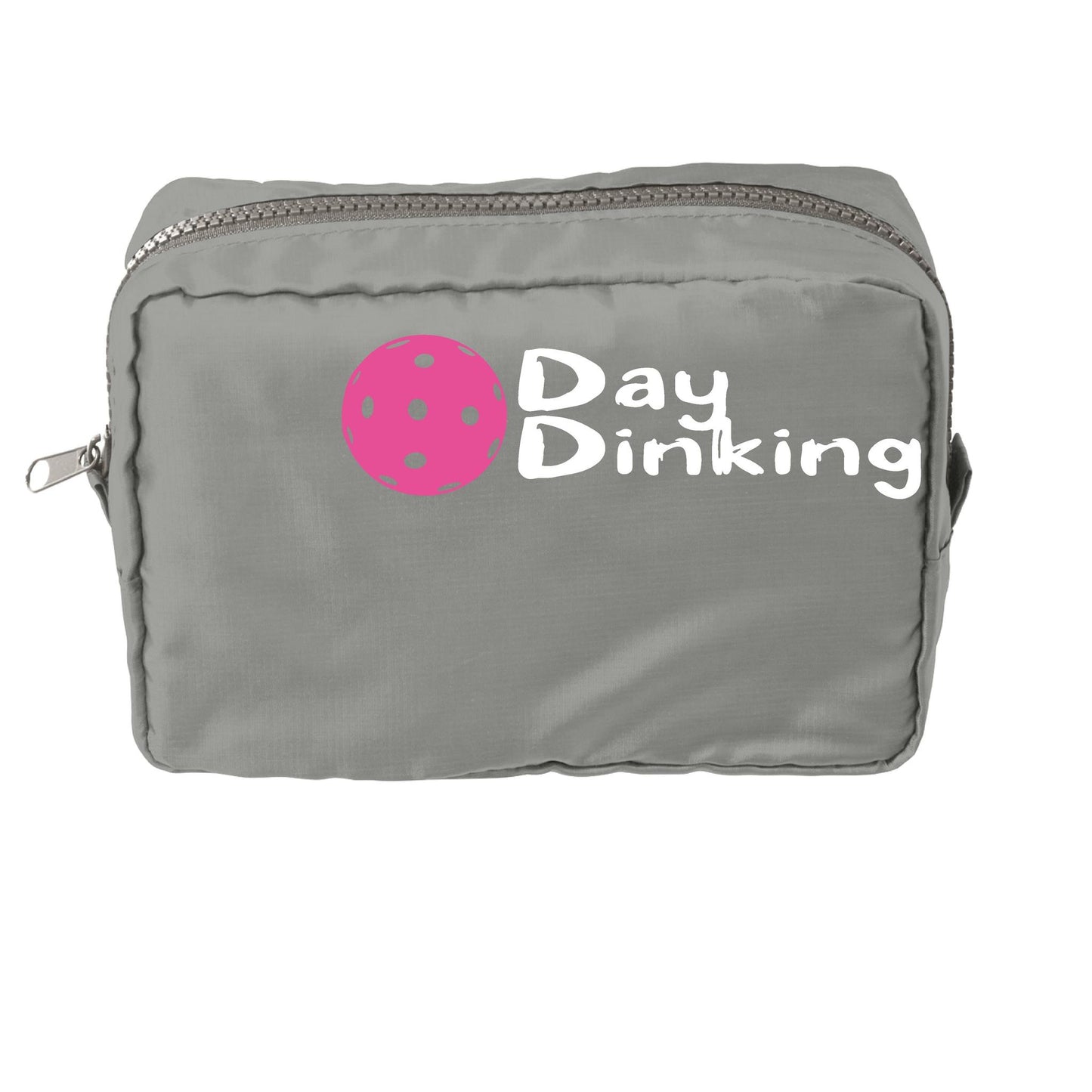 Day Dinking With Pickleballs (Customizable) | Pickleball Dimensional Cosmetic Pouch Bag | Small Size Court Dimensional Bag
