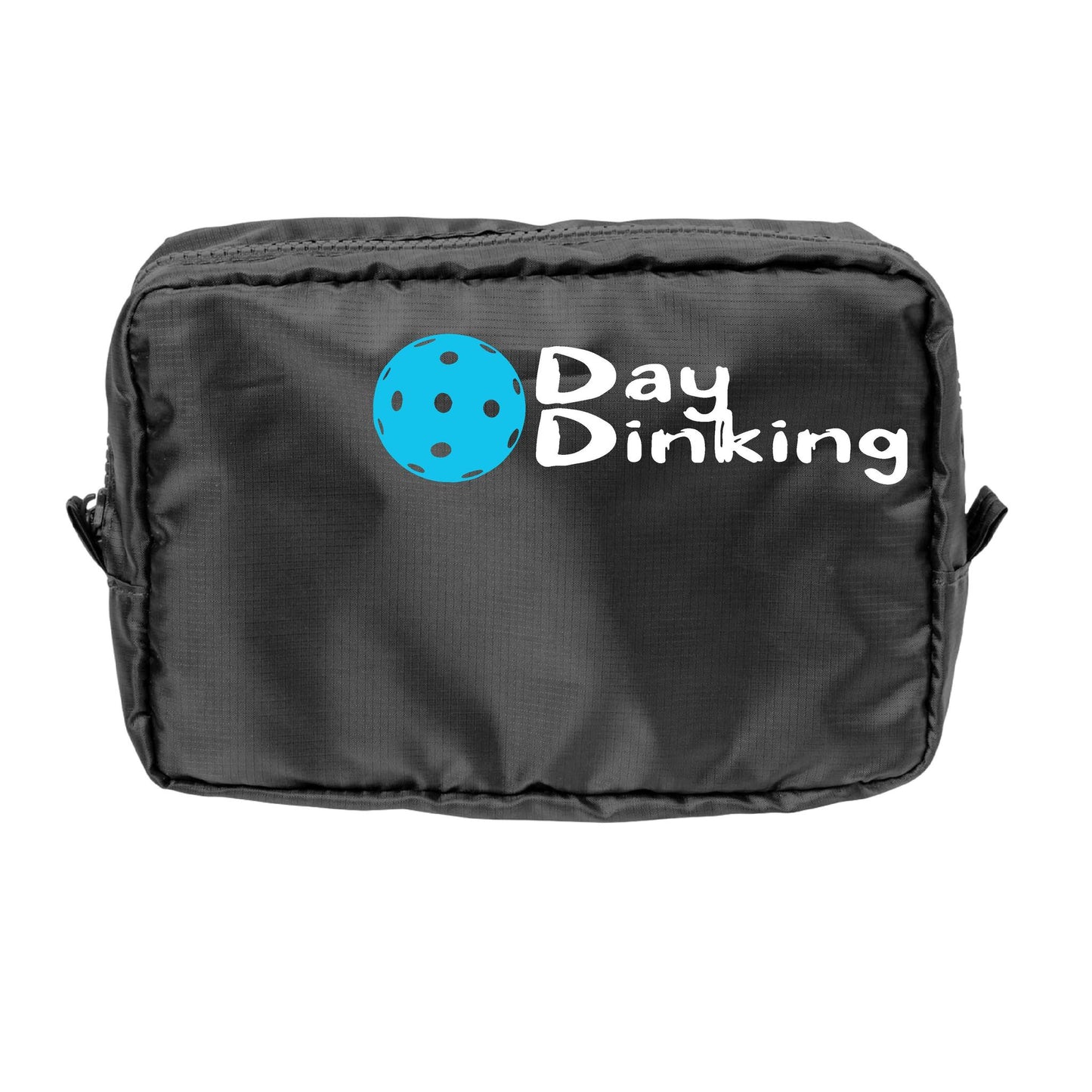 Day Dinking With Pickleballs (Customizable) | Pickleball Dimensional Cosmetic Pouch Bag | Small Size Court Dimensional Bag